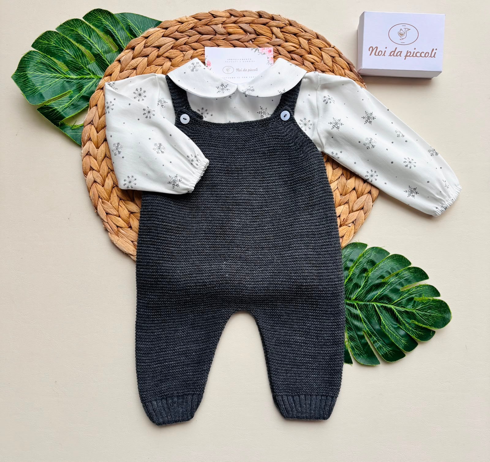 completo 2 pz FILATO CALDO GRIGIO