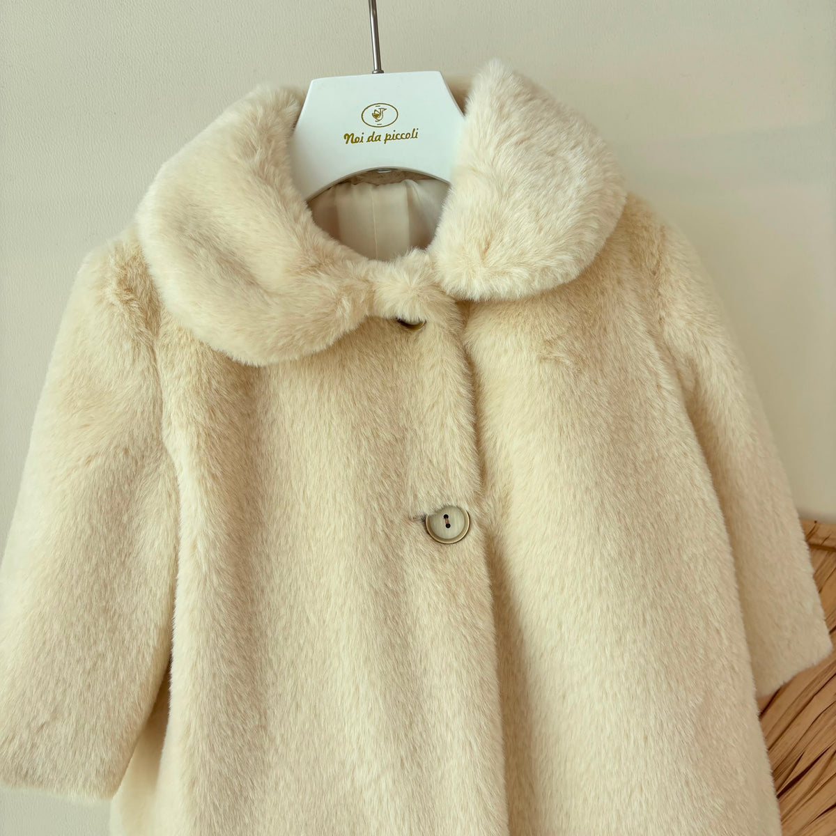 CAPPOTTO IN PELLICCETTA BEIGE