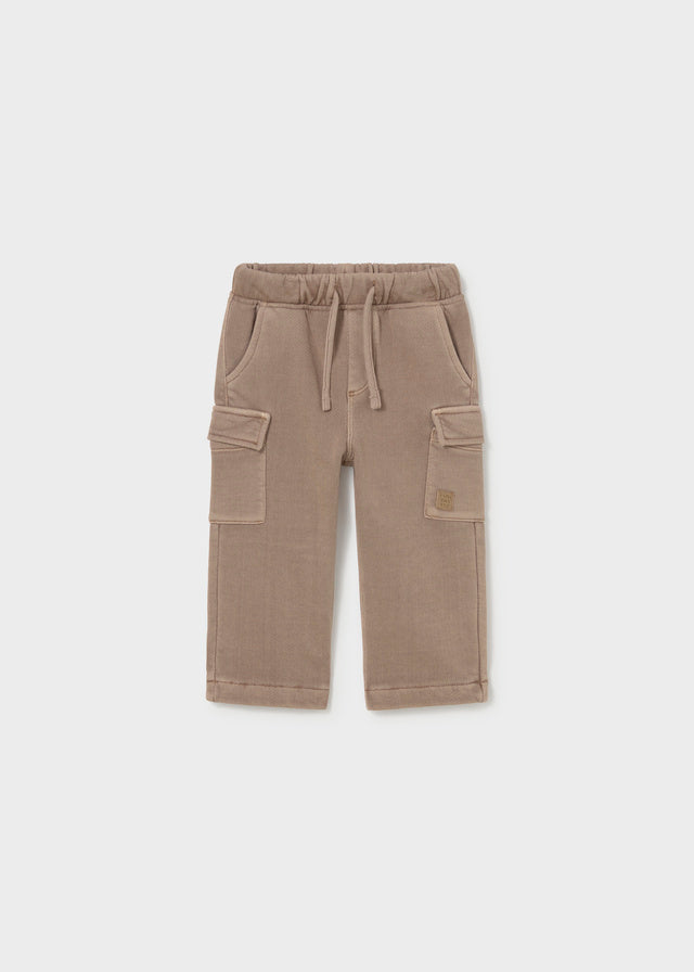 PANTALONE CARGO IN COTONE CALDO MOCCA