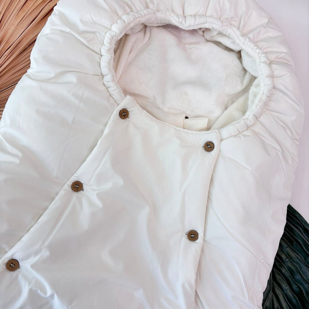 SACCO NANNA IN COTONE CALDO BIANCO - Noi da piccoli