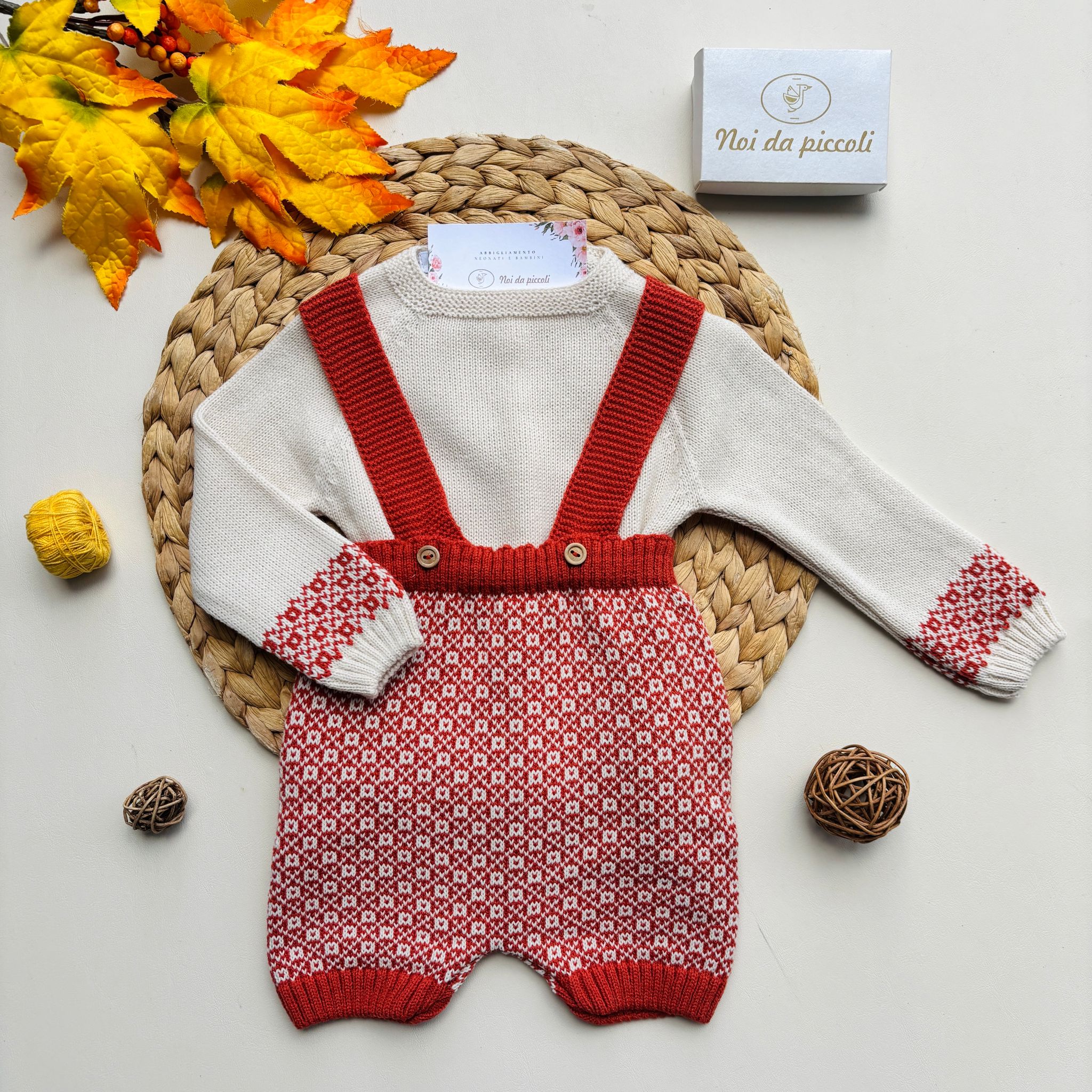 SALOPETTE CON MAGLIONCINO CALDERA - Noi da piccoli