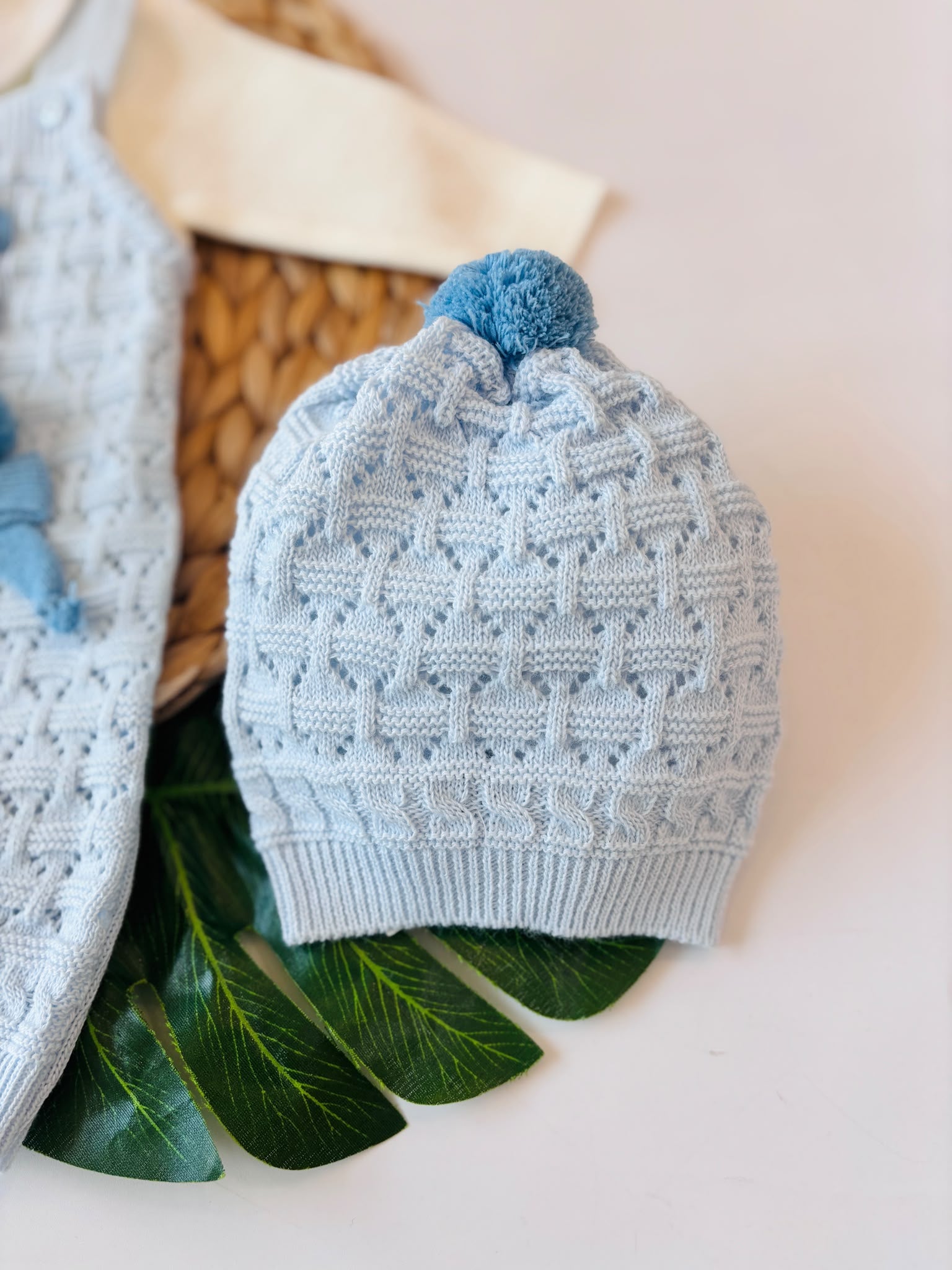 SALOPETTE CON PARURE IN LANA CIELO - Noi da piccoli