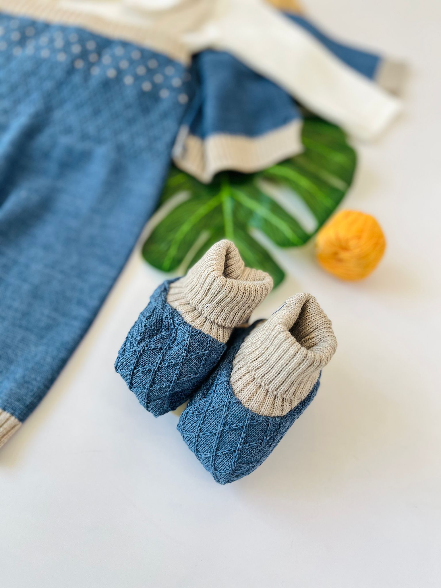 SALOPETTE CON PAURURE FILATO CALDO JEANS TORTORA - Noi da piccoli