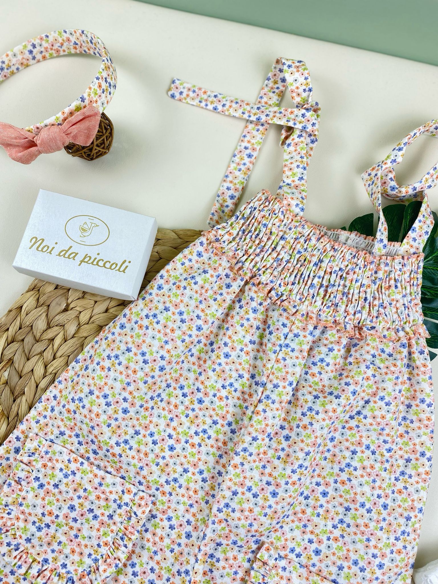 SALOPETTE Cotone Bianco - Noi da piccoli