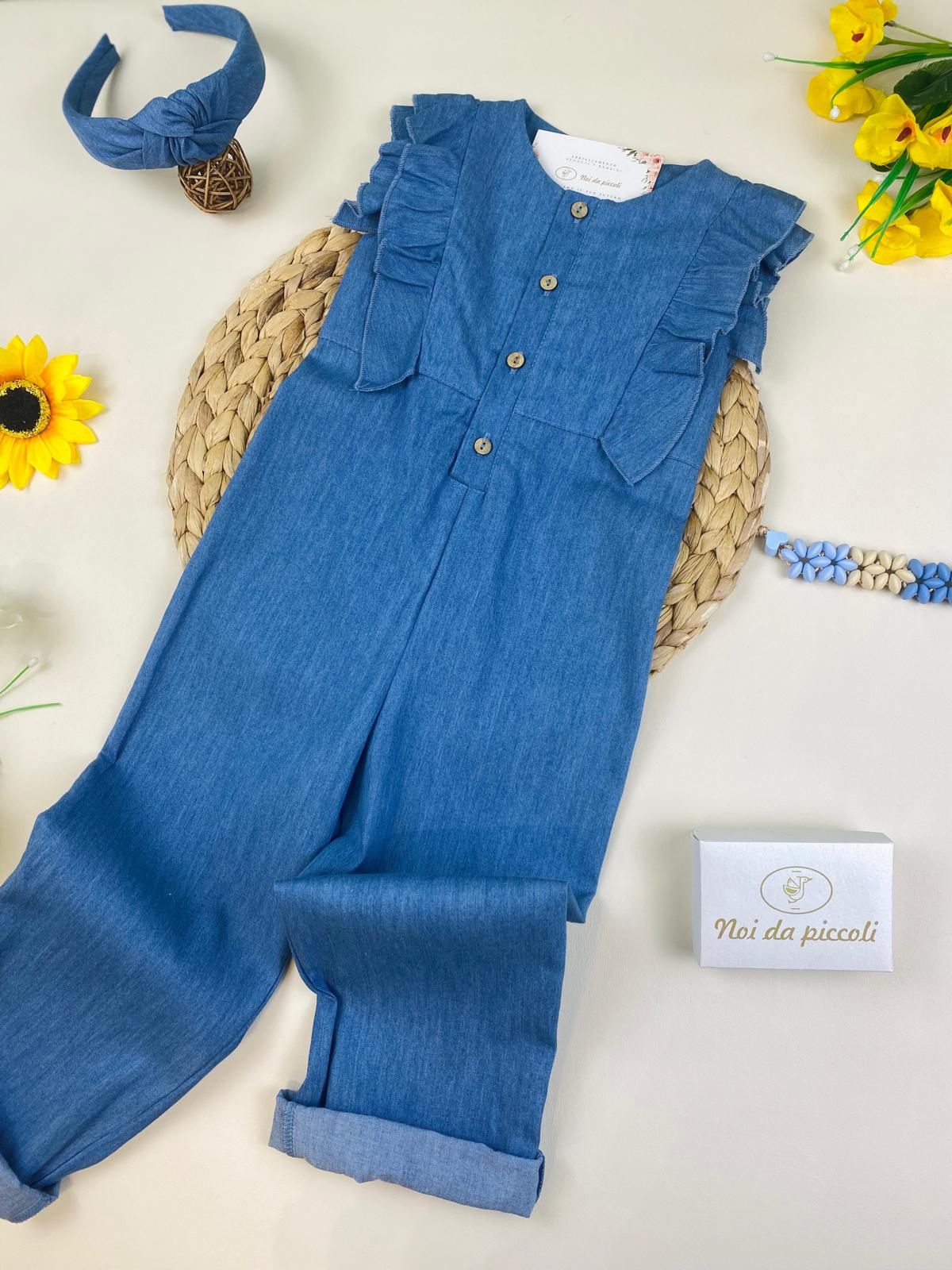 SALOPETTE Cotone Blu - Noi da piccoli