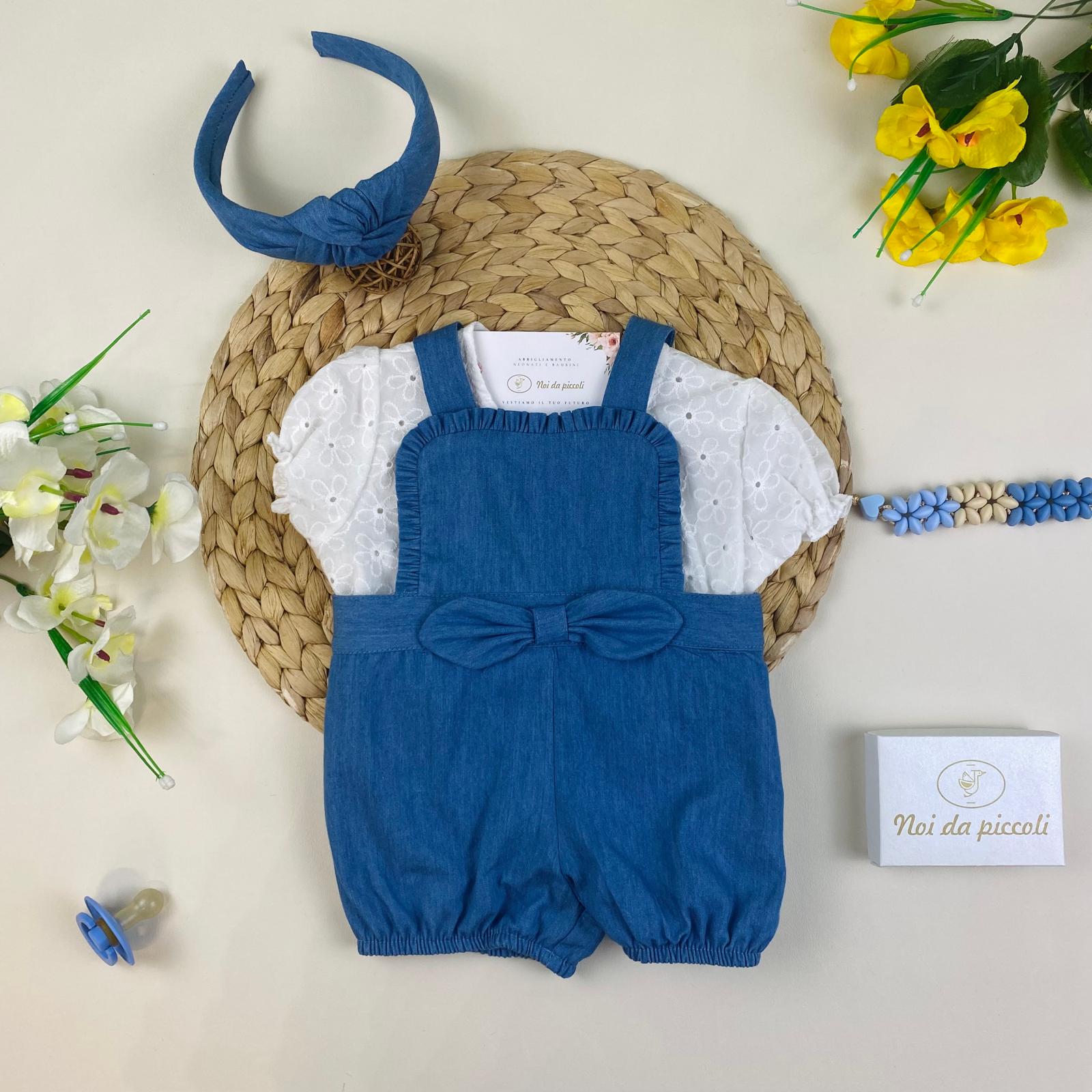 SALOPETTE Cotone Blu - Noi da piccoli