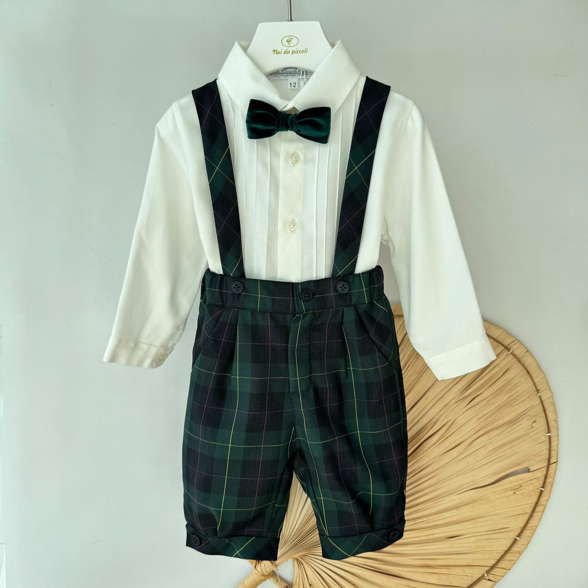 SALOPETTE TARTAN VERDE - Noi da piccoli
