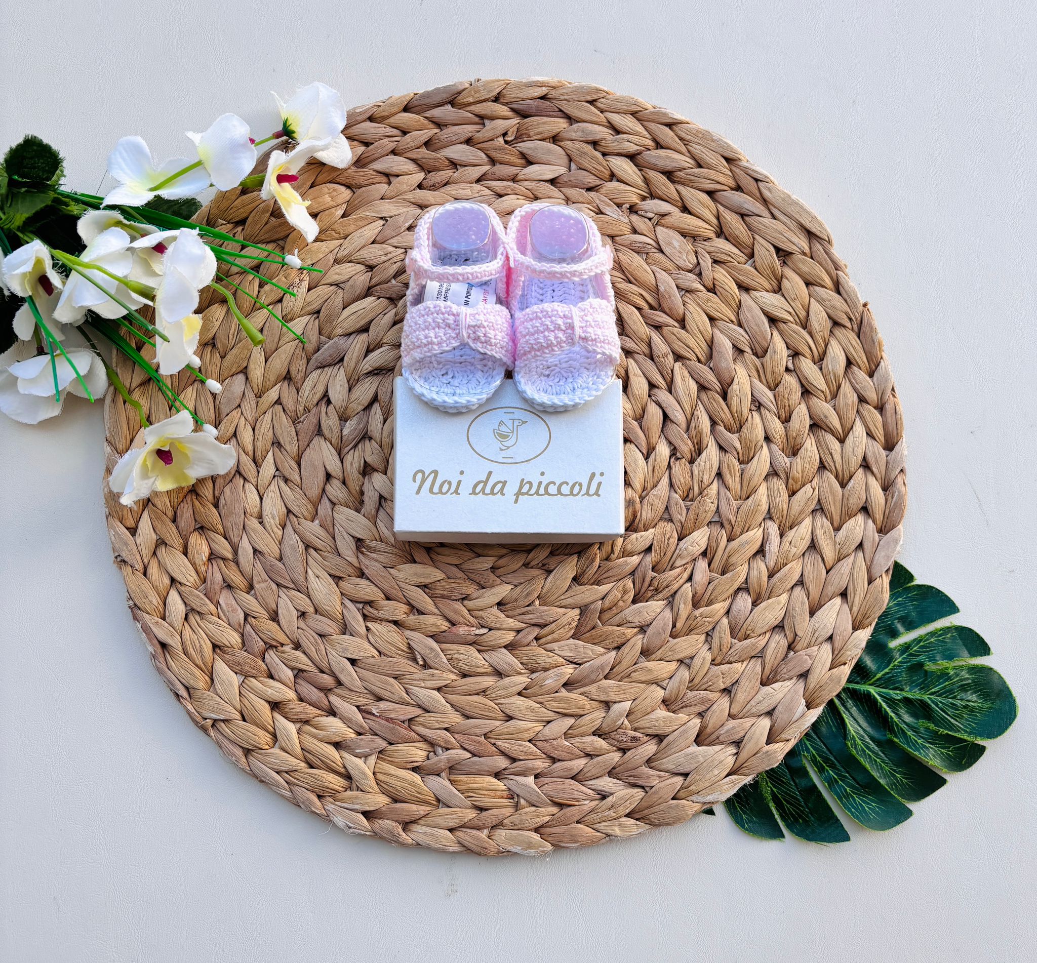 SANDALETTI IN FILO ROSA - Noi da piccoli
