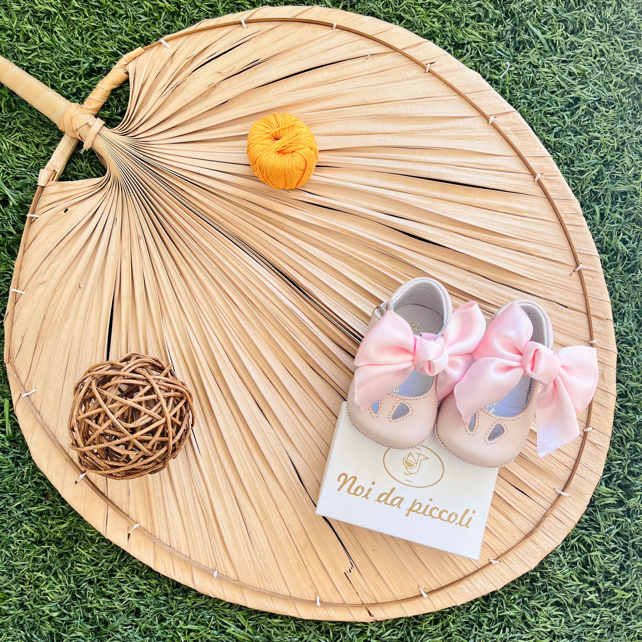 SCARPA CON FIOCCO NAPA BABY Rosa - Noi da piccoli