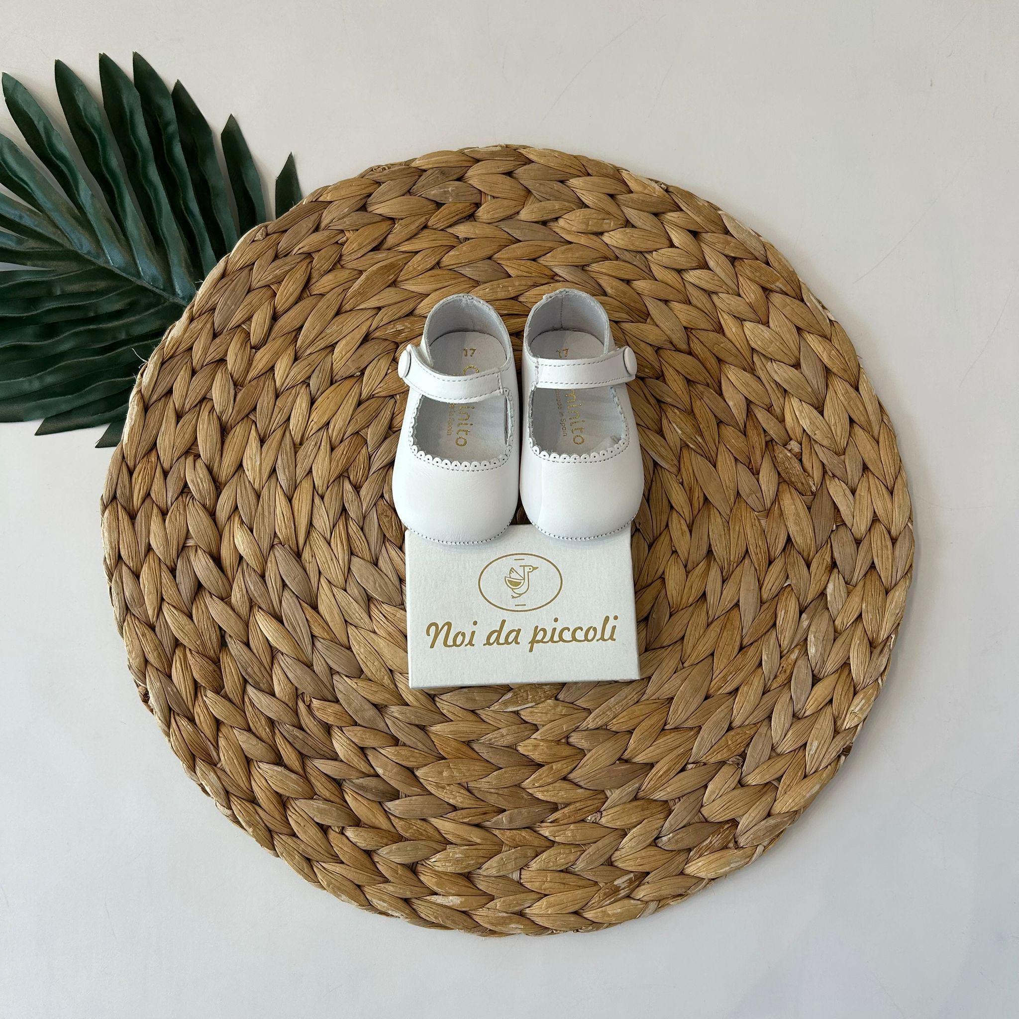 SCARPA CULLA BAMBOLINA IN PELLE BIANCO - Noi da piccoli