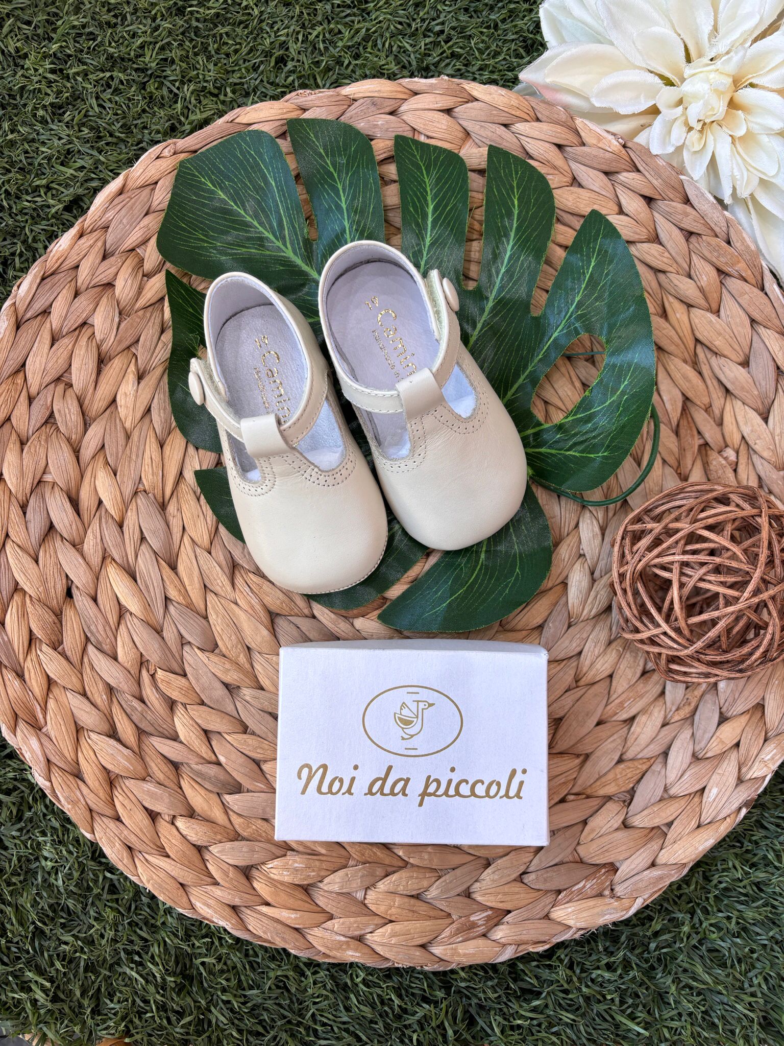 SCARPA CULLA CALF STONE AVORIO - Noi da piccoli