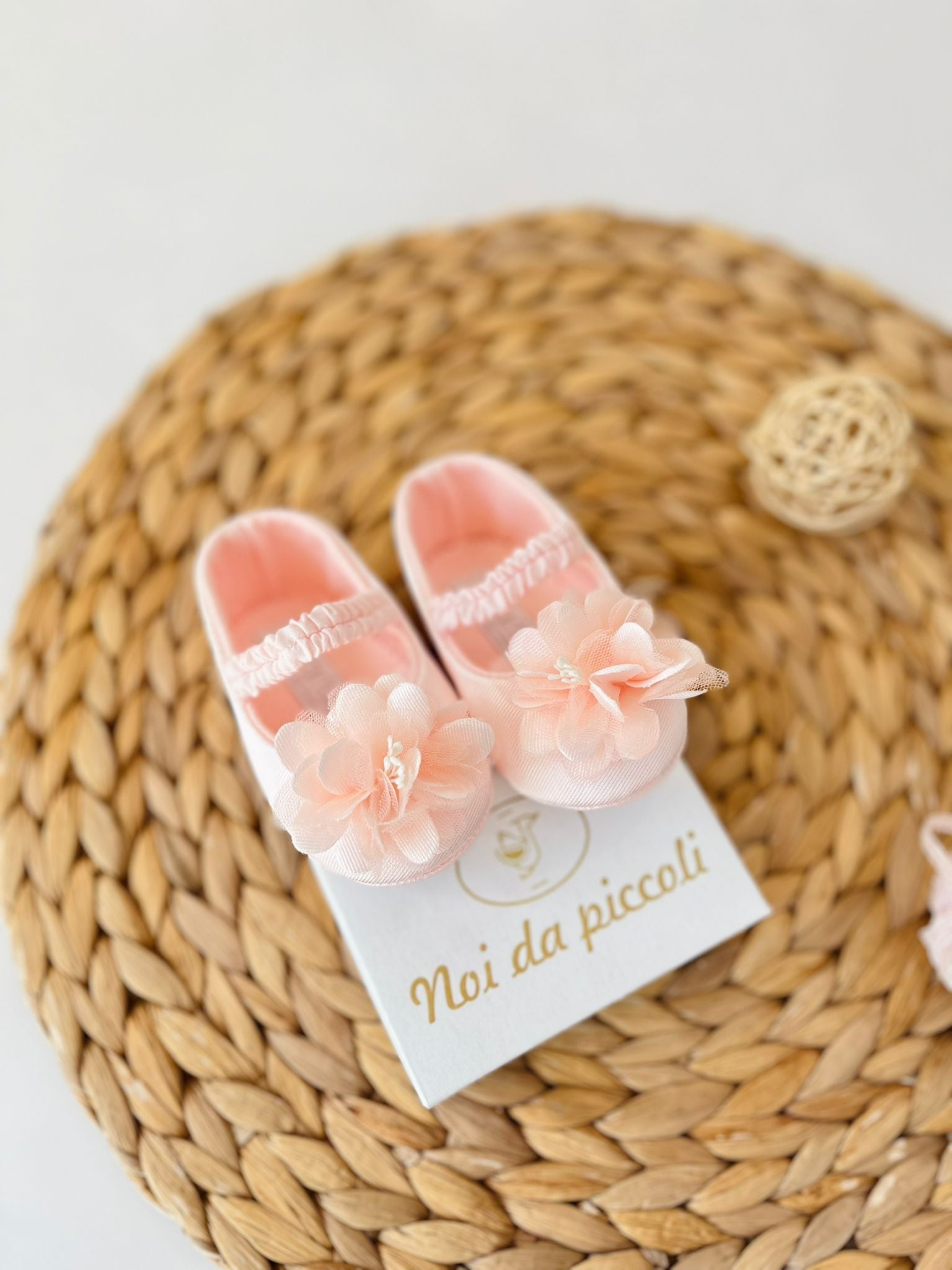 SCARPA CULLA FIORELLINO ALBICOCCA - Noi da piccoli