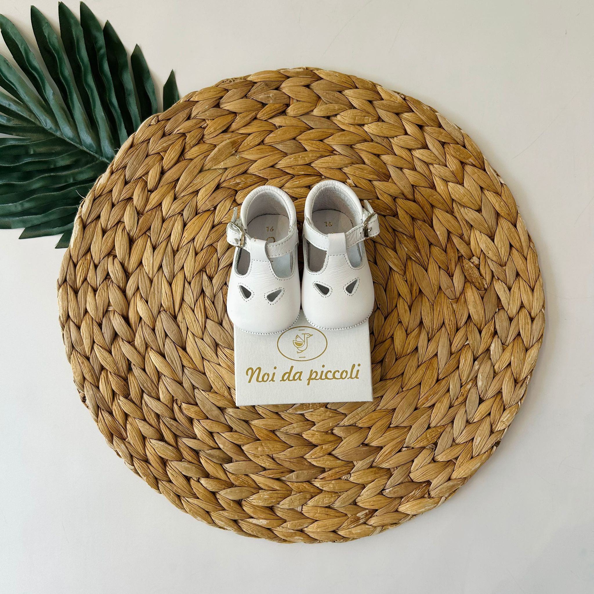 SCARPA CULLA OCCHIELLO IN PELLE BIANCO - Noi da piccoli