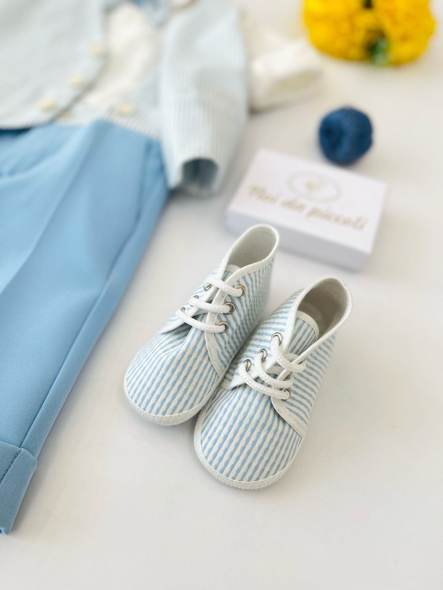 SCARPA RIGHINE CIELO E BIANCO - Noi da piccoli