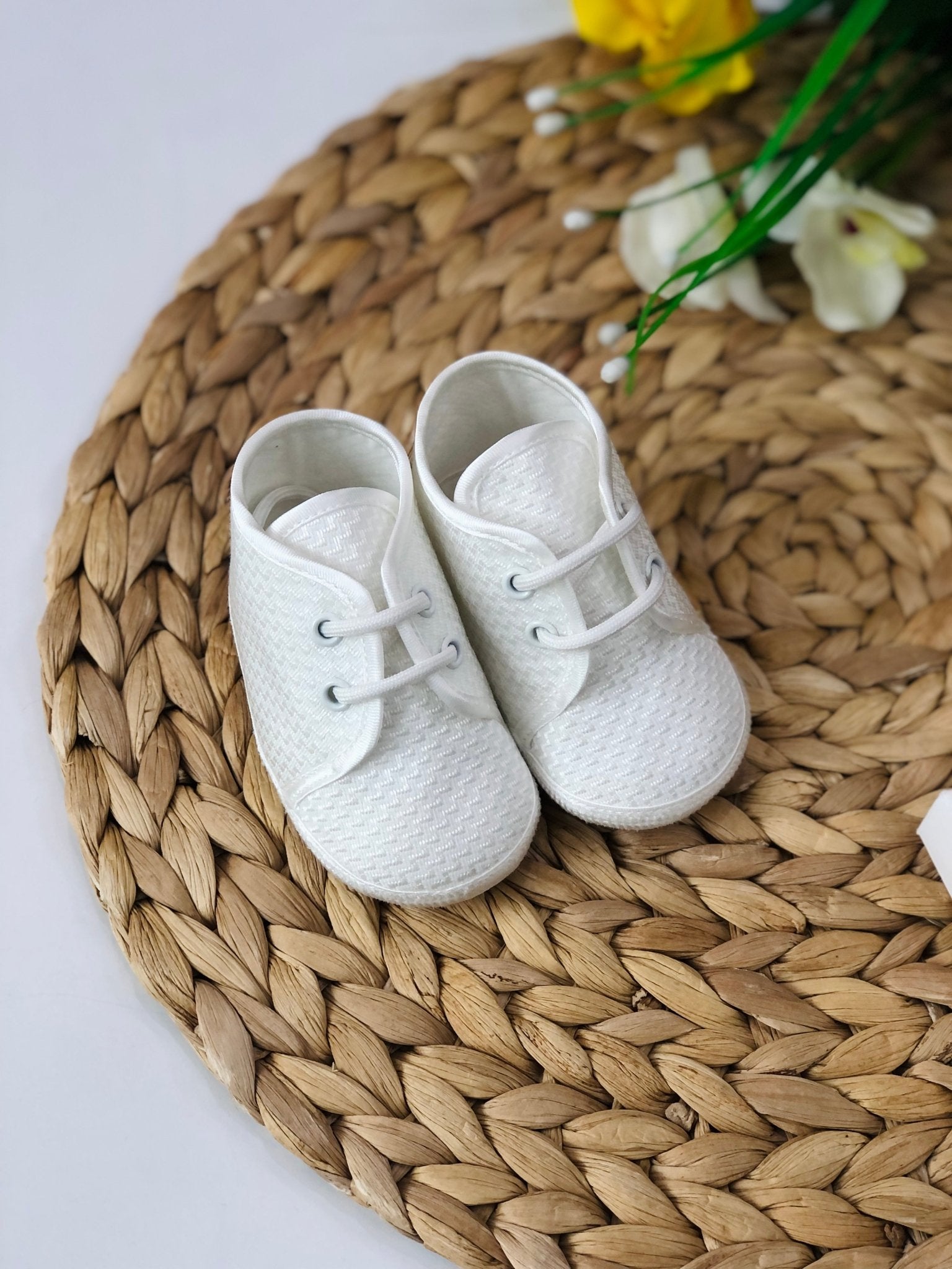 SCARPA TESSUTO ELEGANTE BIANCO - Noi da piccoli