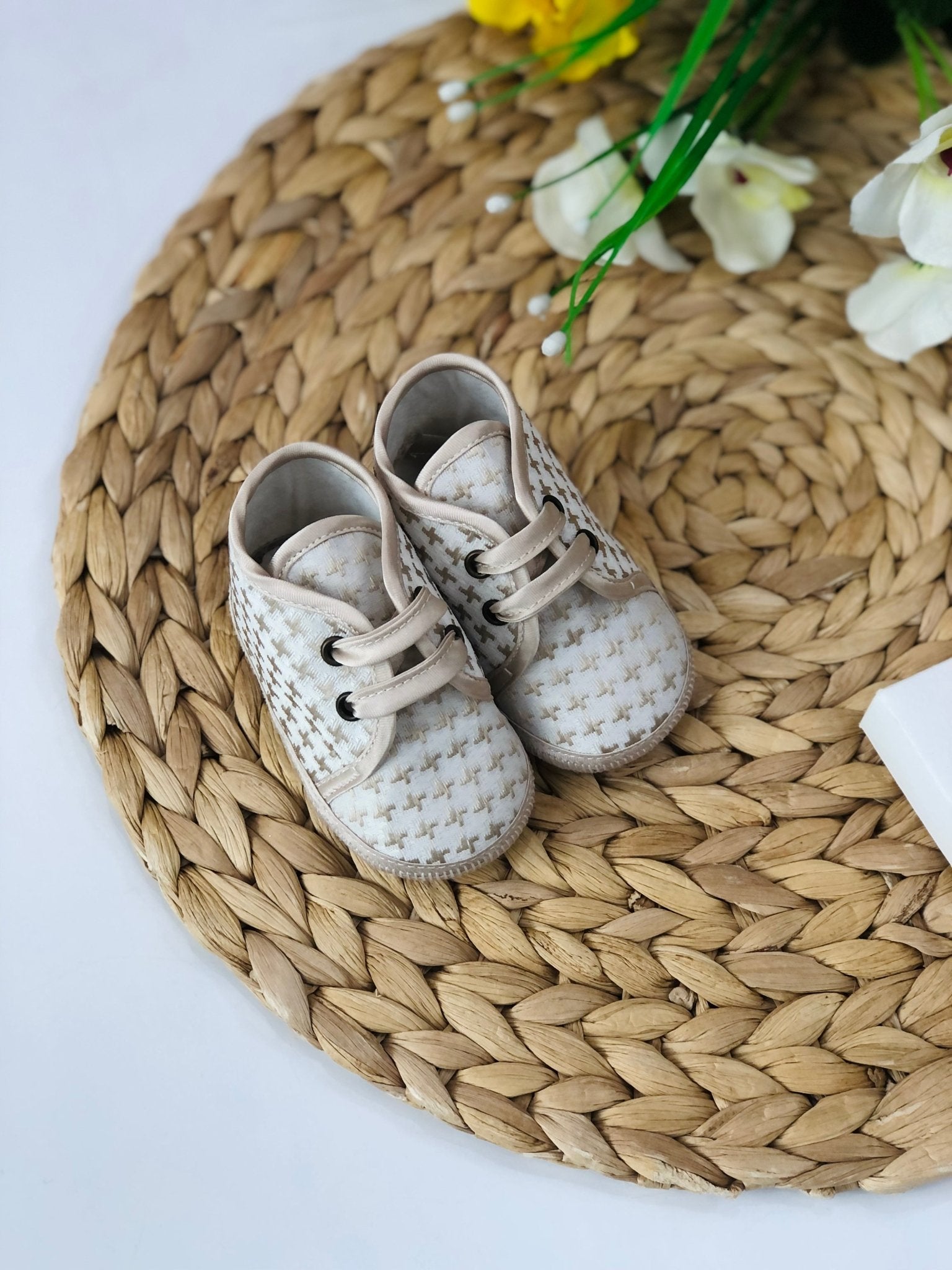 SCARPA TESSUTO VICKY BEIGE - Noi da piccoli