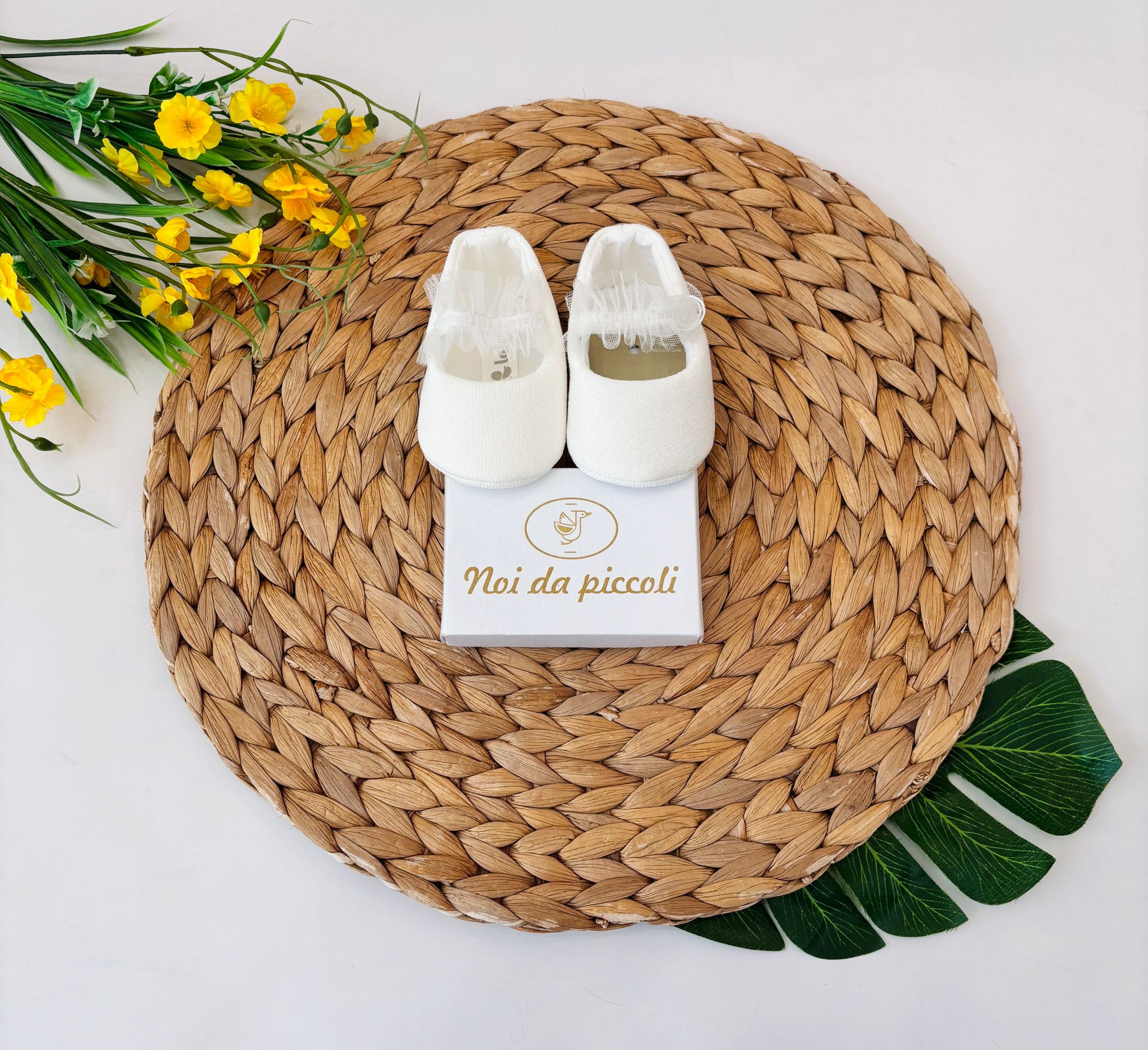 SCARPINE CON TULLE BIANCO - Noi da piccoli