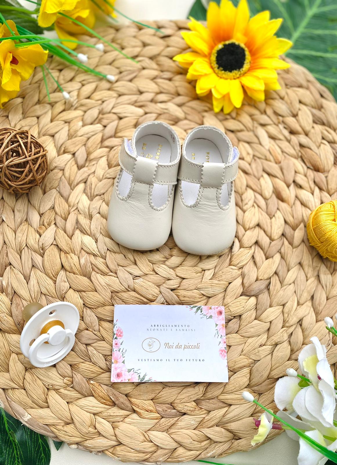 SCARPINE CULLA BEIGE - Noi da piccoli