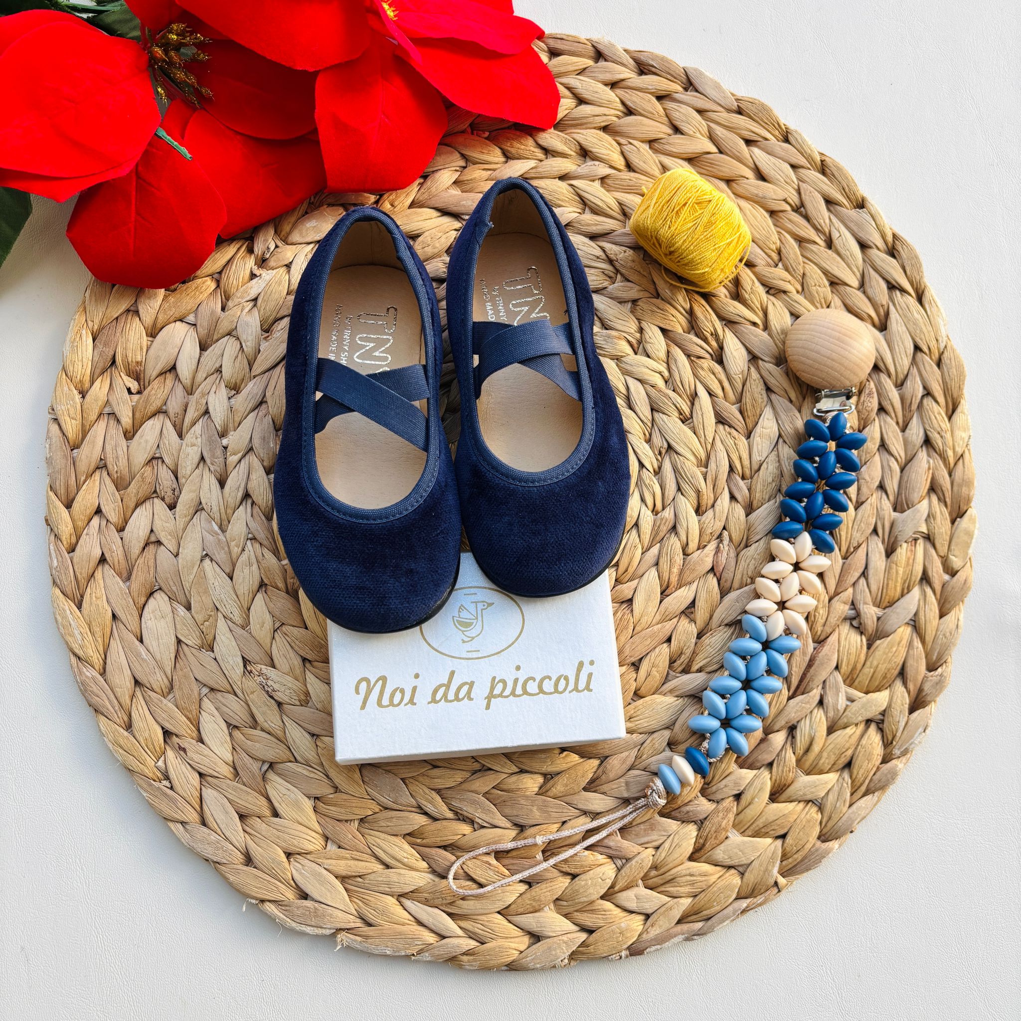 SCARPINE IN VELLUTO BLU NOTTE - Noi da piccoli