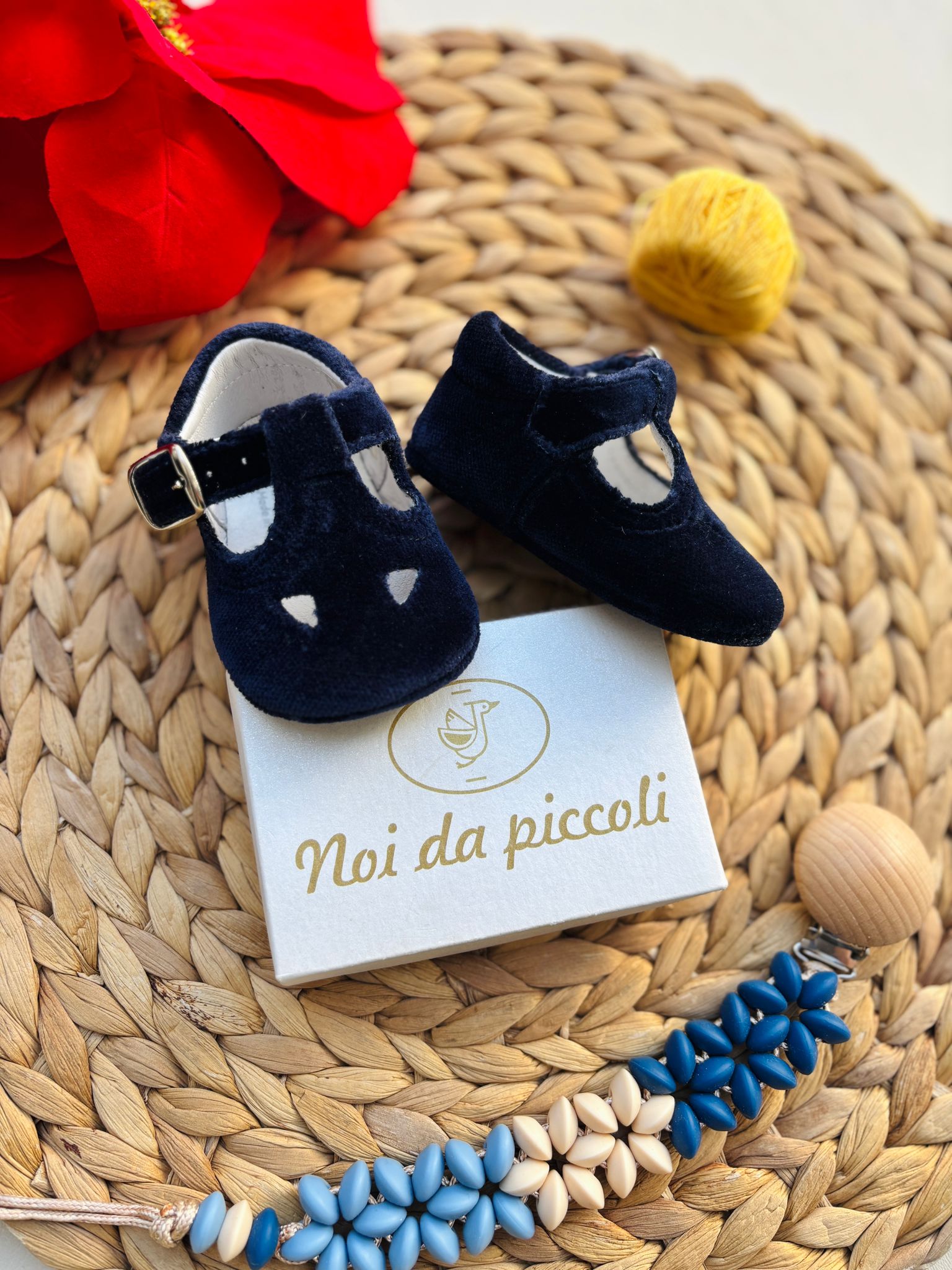 SCARPINE IN VELLUTO MARINO - Noi da piccoli