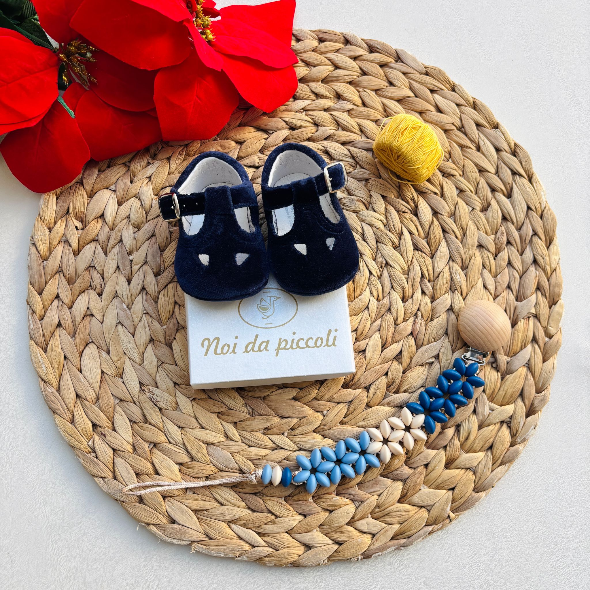 SCARPINE IN VELLUTO MARINO - Noi da piccoli