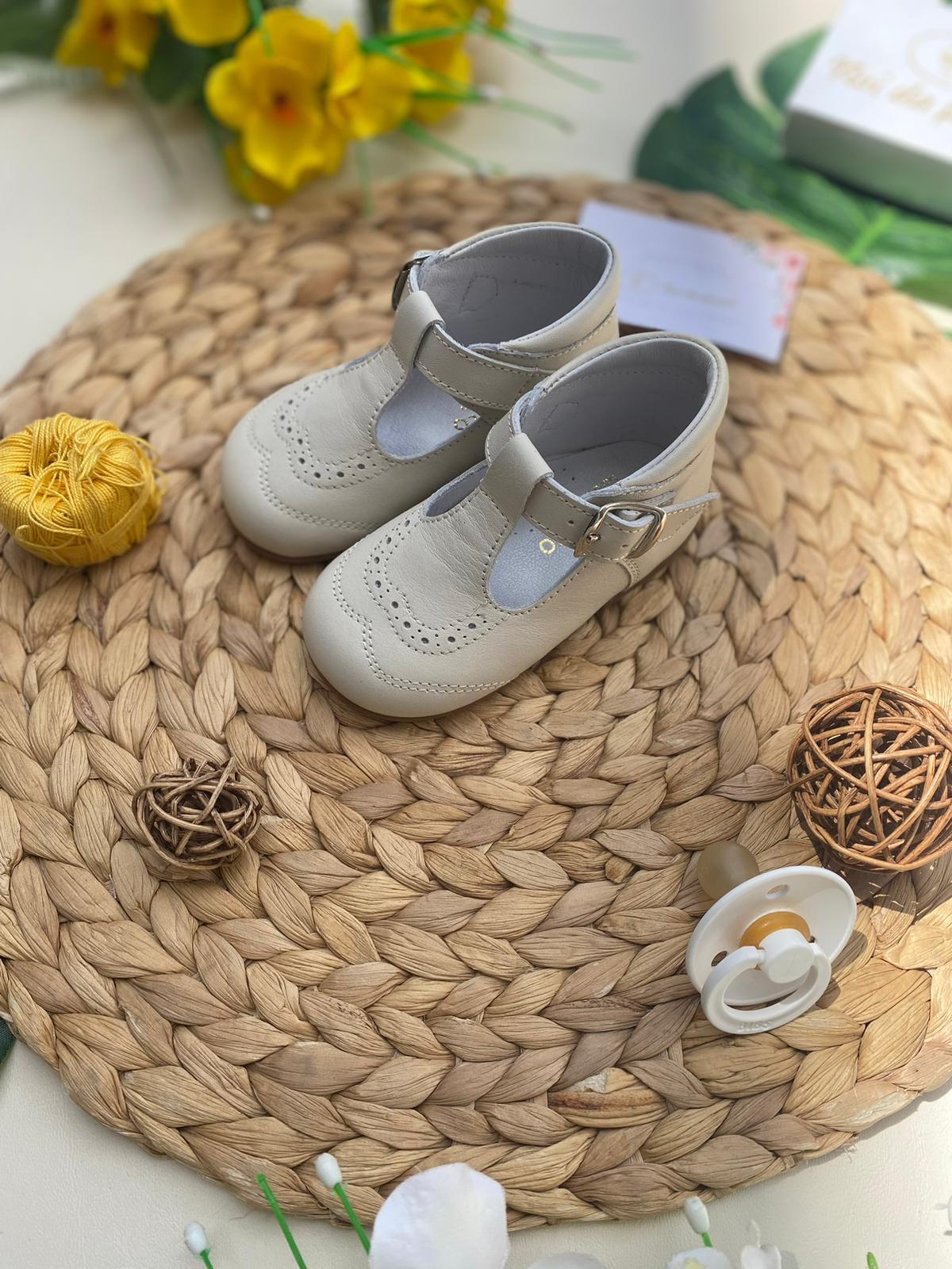 SCARPINE PRIMO PASSO CREMA CON PUNTINI - Noi da piccoli