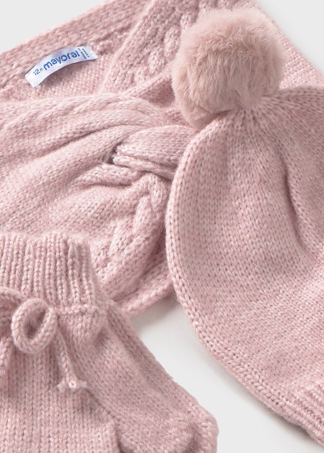 SET 3 PZ INFILATO CALDO CON FIORELLINI CUARZO - Noi da piccoli