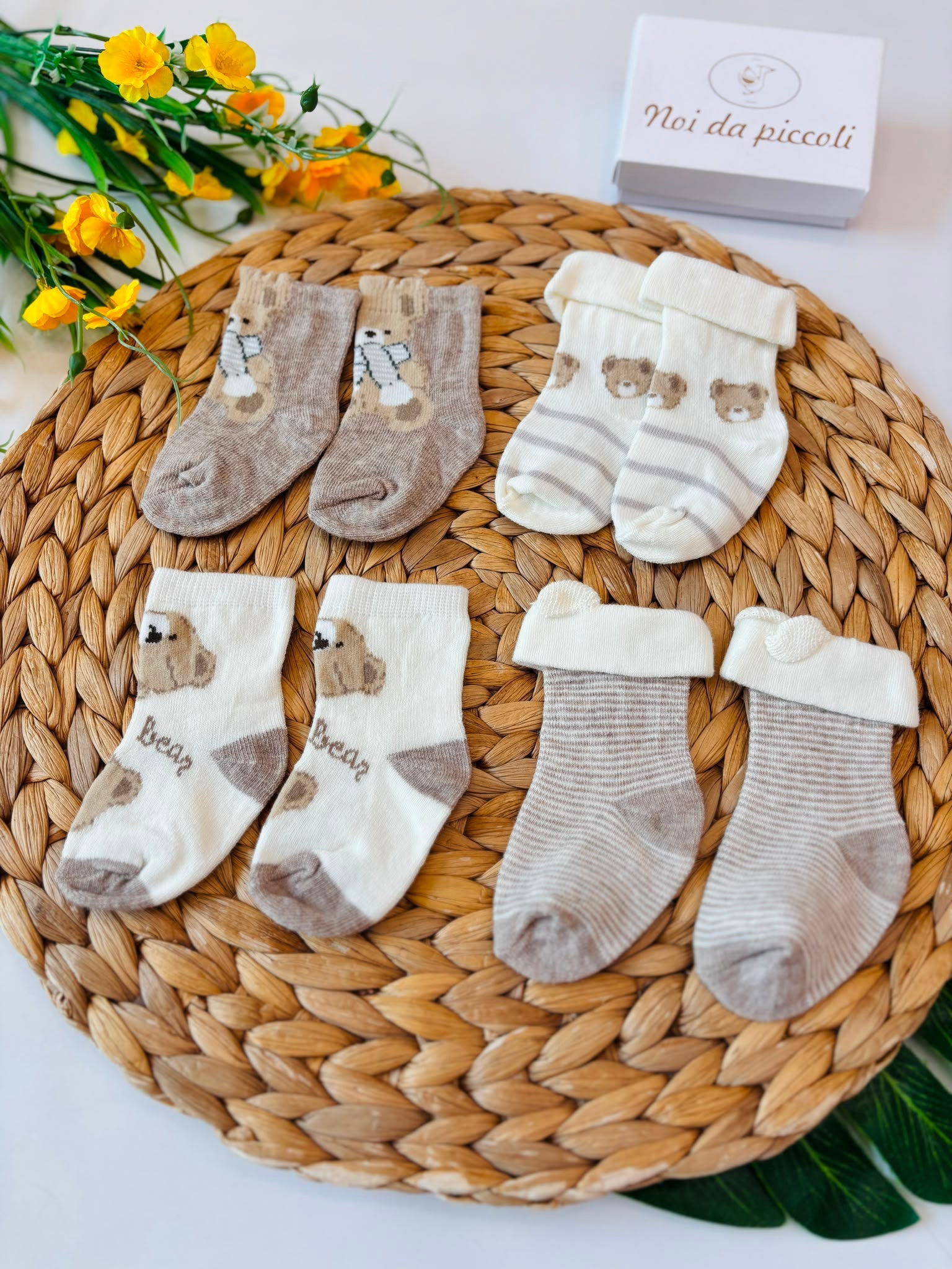 SET CALZINI COTONE CALDO CACAO - Noi da piccoli