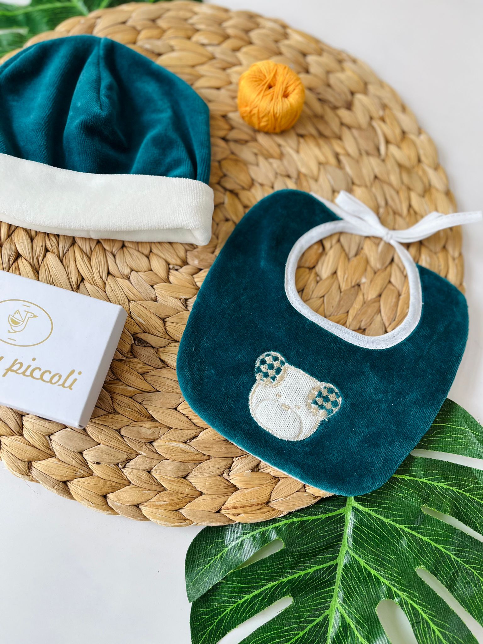 SET CAPPELLINO E BAVETTINA CINIGLIA OTTANIO - Noi da piccoli