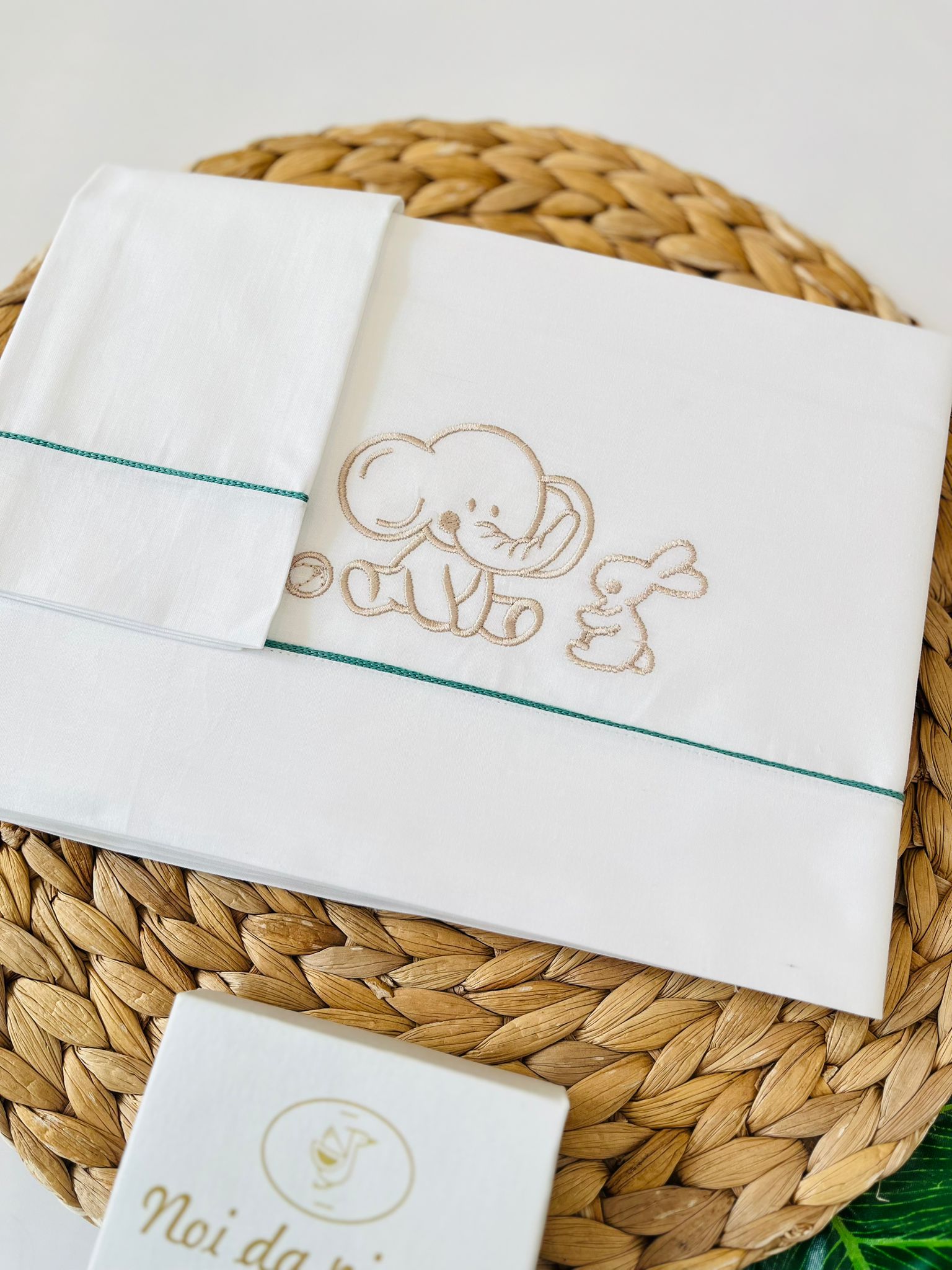 SET LENZUOLA 100 % COTONE BIANCO - Noi da piccoli