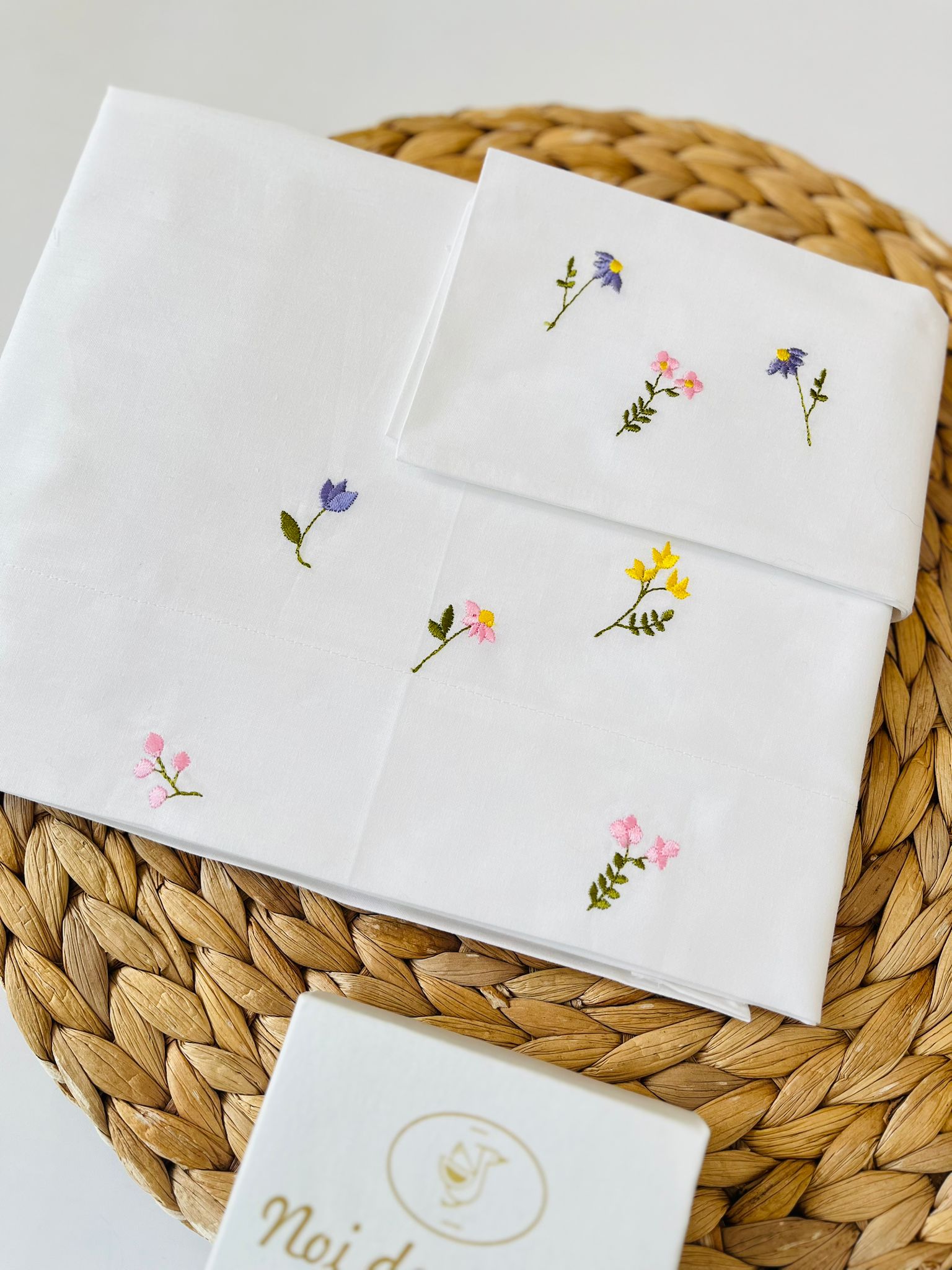 SET LENZUOLA 100 % COTONE BIANCO - Noi da piccoli