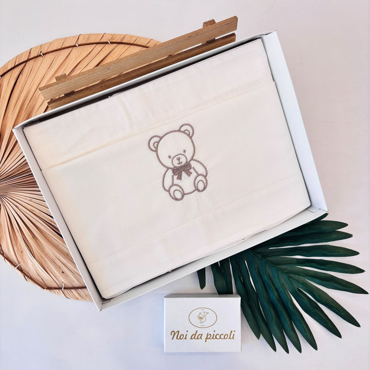 set lenzuola 100 % COTONE PANNA - Noi da piccoli