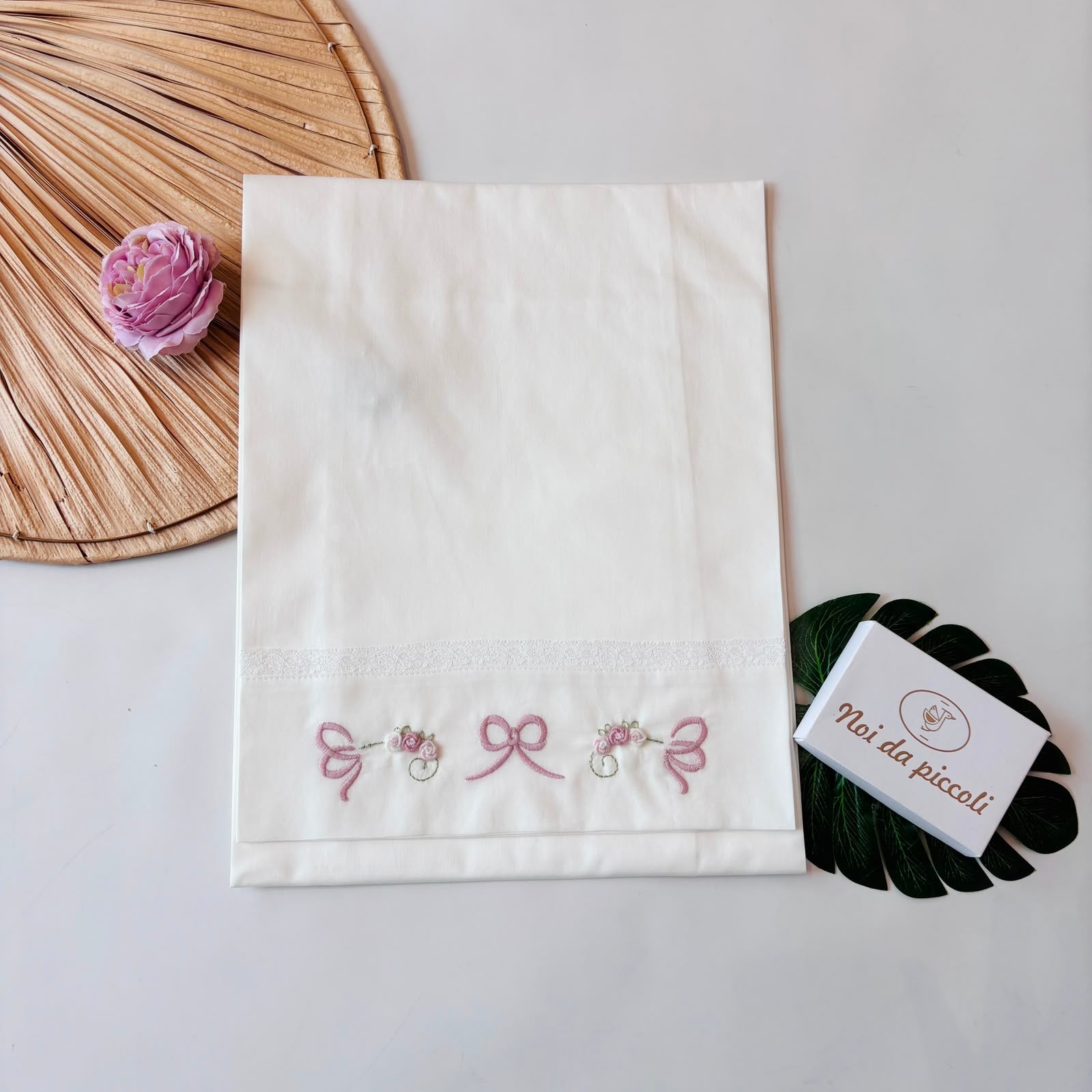 SET LENZUOLA 100% LANA PANNA FIOCCHETTI - Noi da piccoli