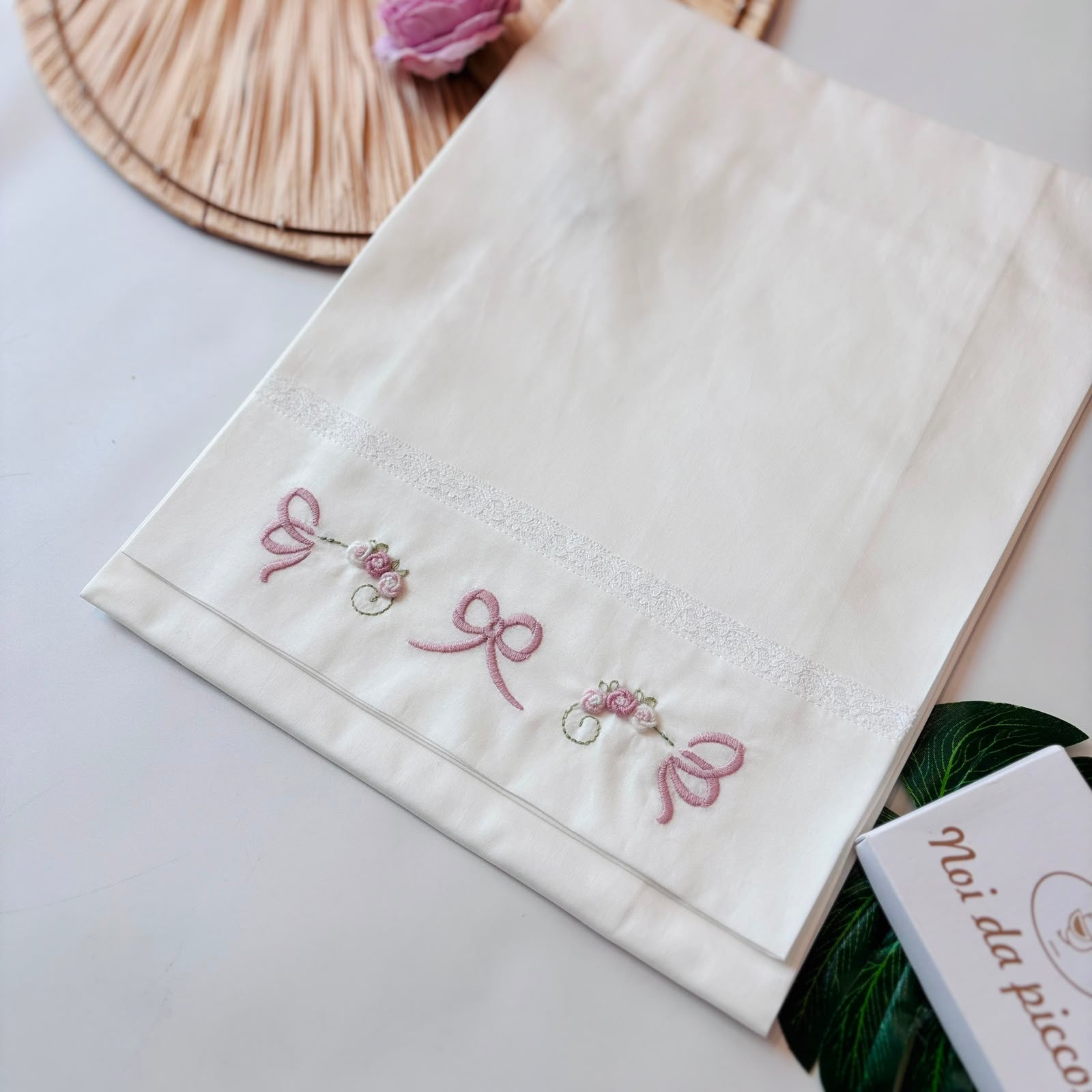 SET LENZUOLA 100% LANA PANNA FIOCCHETTI - Noi da piccoli