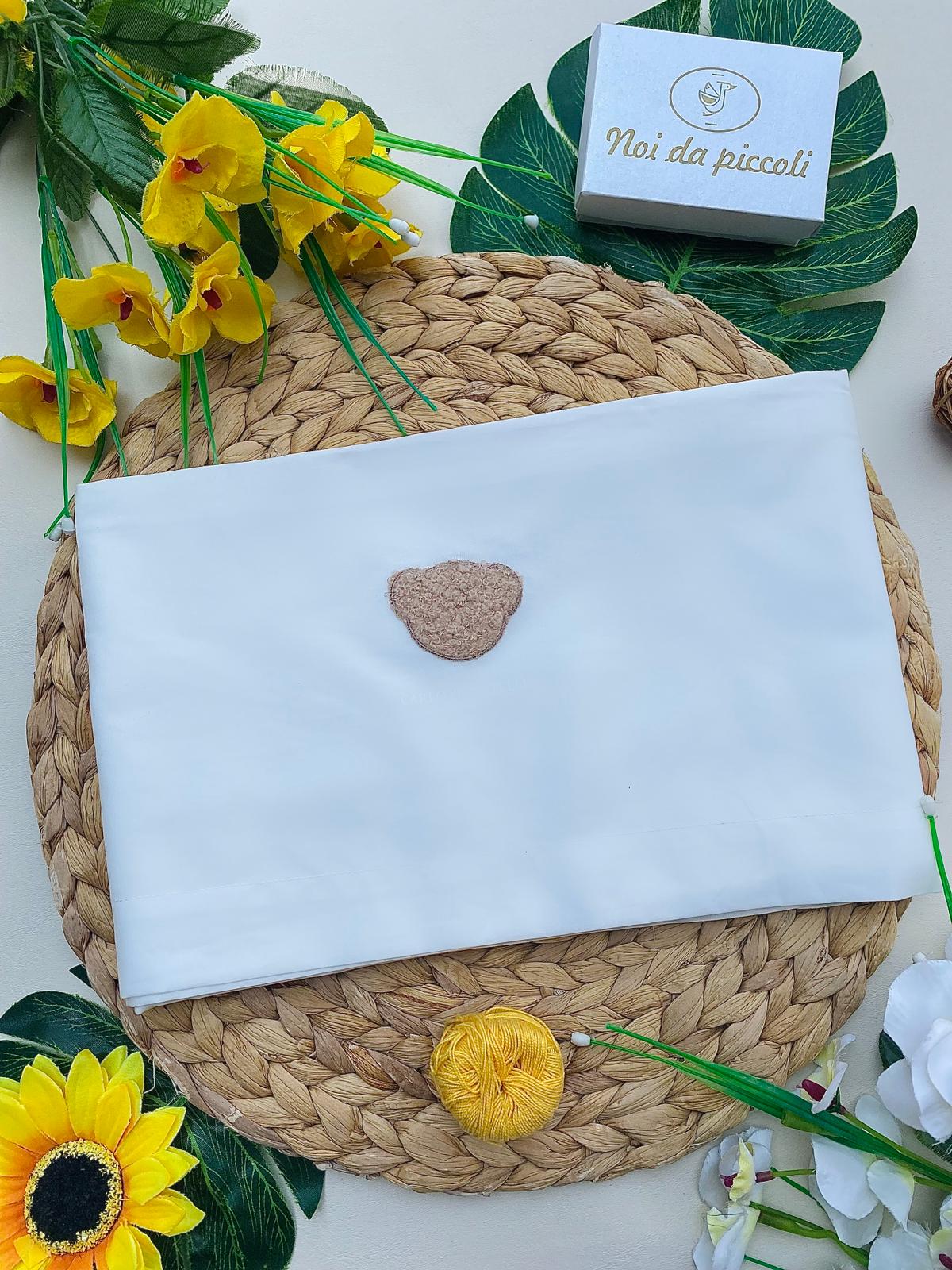 set lenzuola Cotone bianco - beige - Noi da piccoli