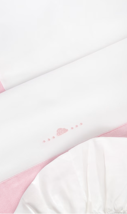 set lenzuola IN COTONE ROSA - Noi da piccoli