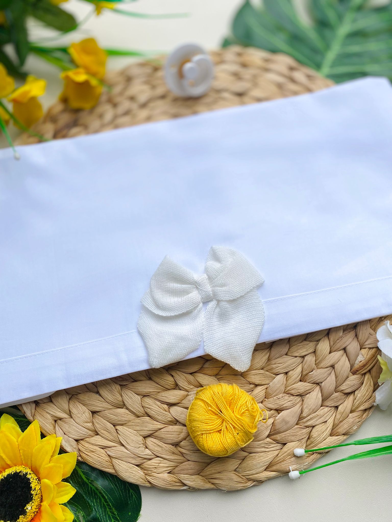 set lenzuolino 100 % COTONE Bianco - Noi da piccoli