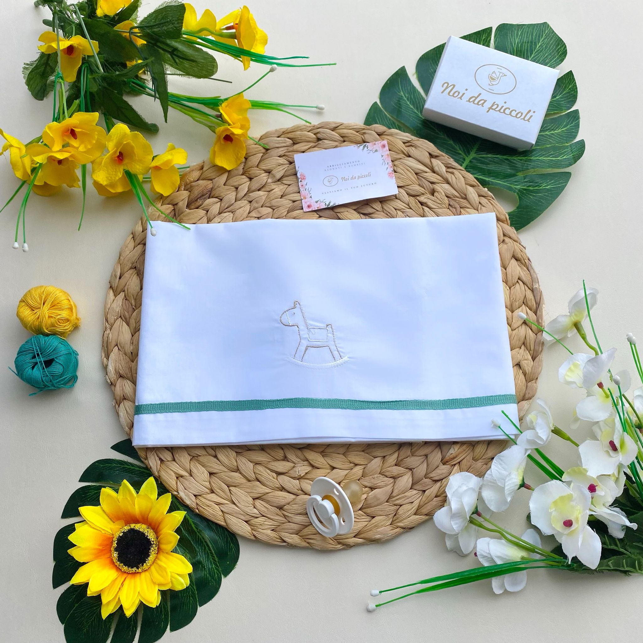 set lenzuolino Cotone Bianco - Noi da piccoli