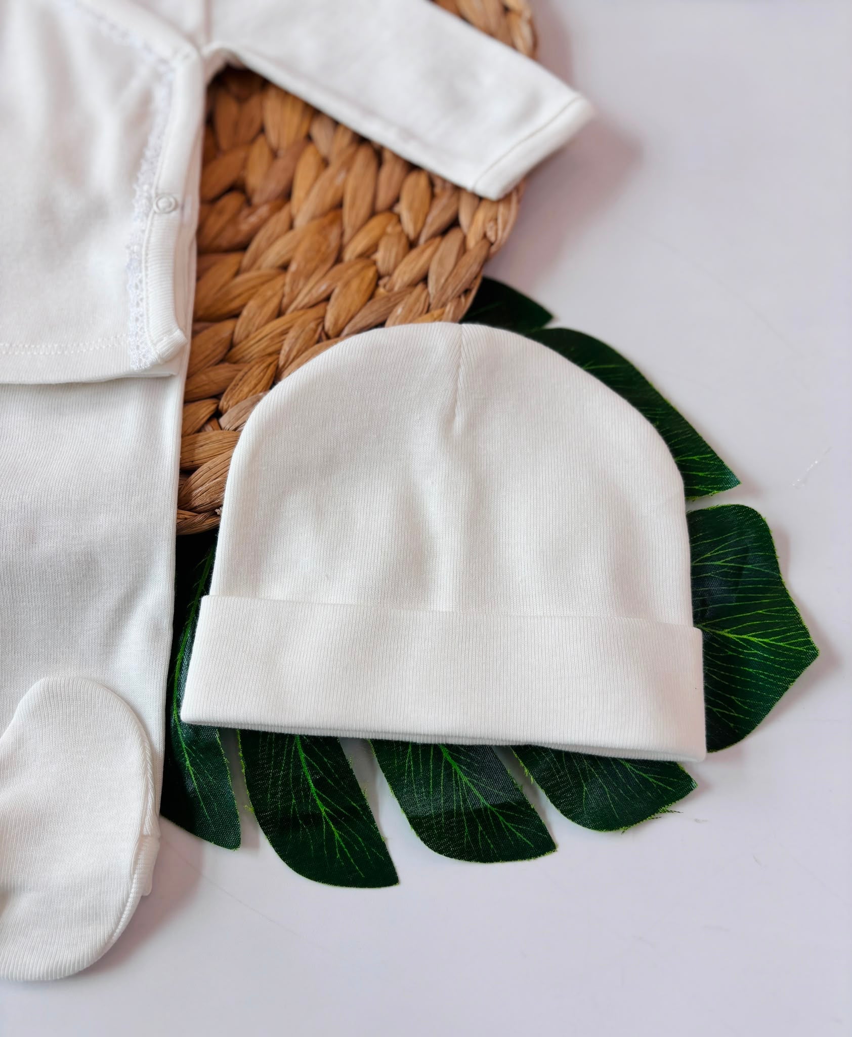 SET NASCITA COTONE CALDO BIANCO - Noi da piccoli
