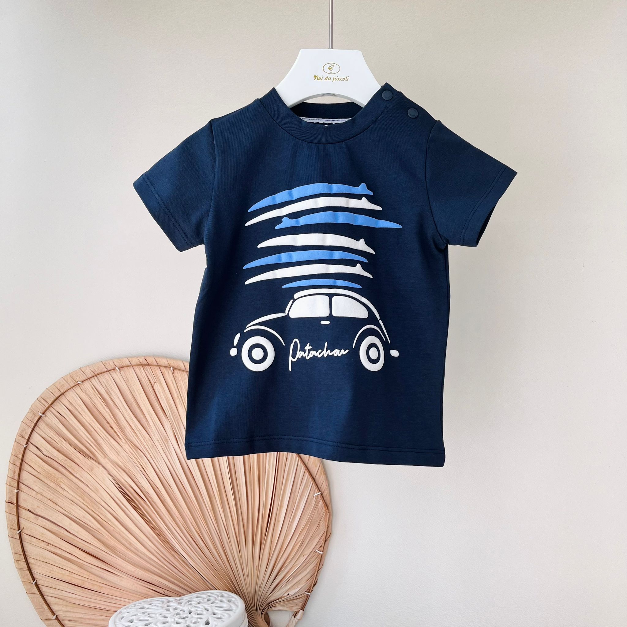 T - SHIRT BLU MAGGIOLINO COTONE - Noi da piccoli