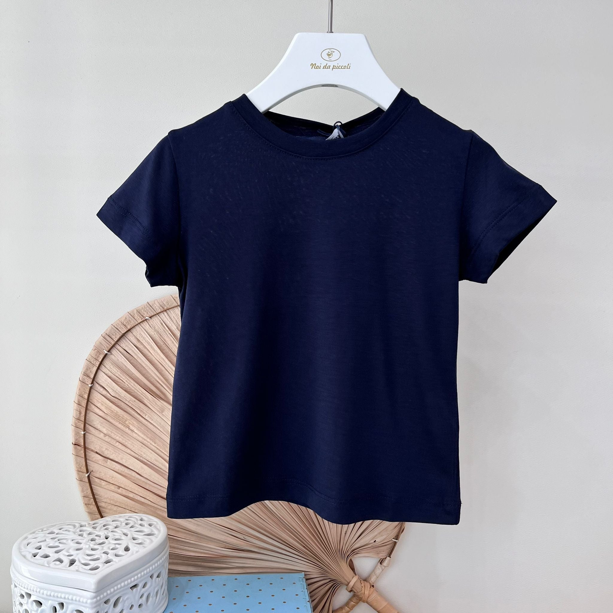 T - SHIRT IN COTONE BLU - Noi da piccoli