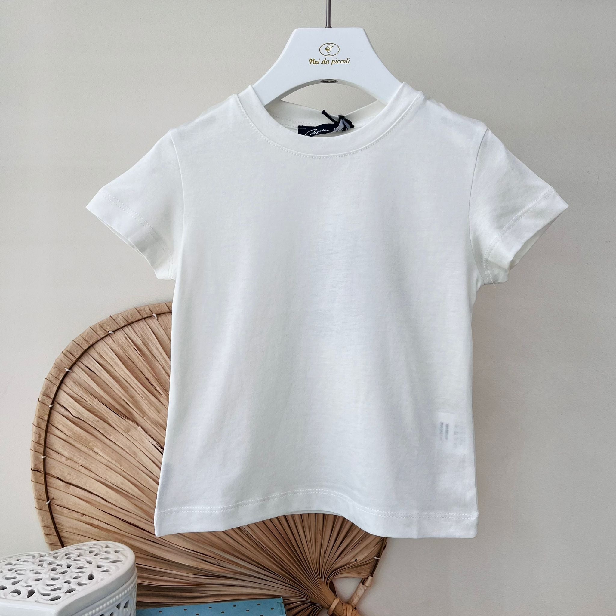 T - SHIRT IN COTONE PANNA - Noi da piccoli