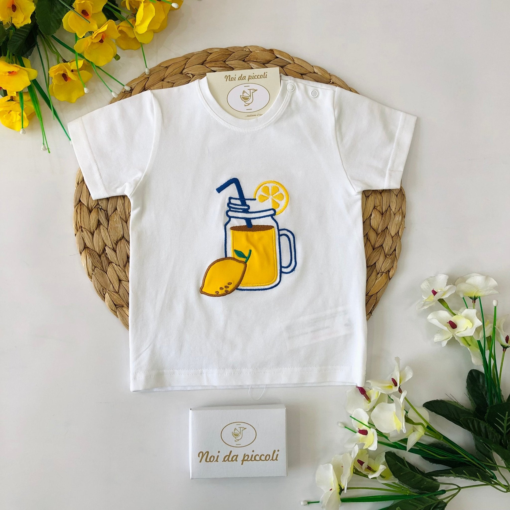 T-SHIRT LIMONES COTONE - Noi da piccoli