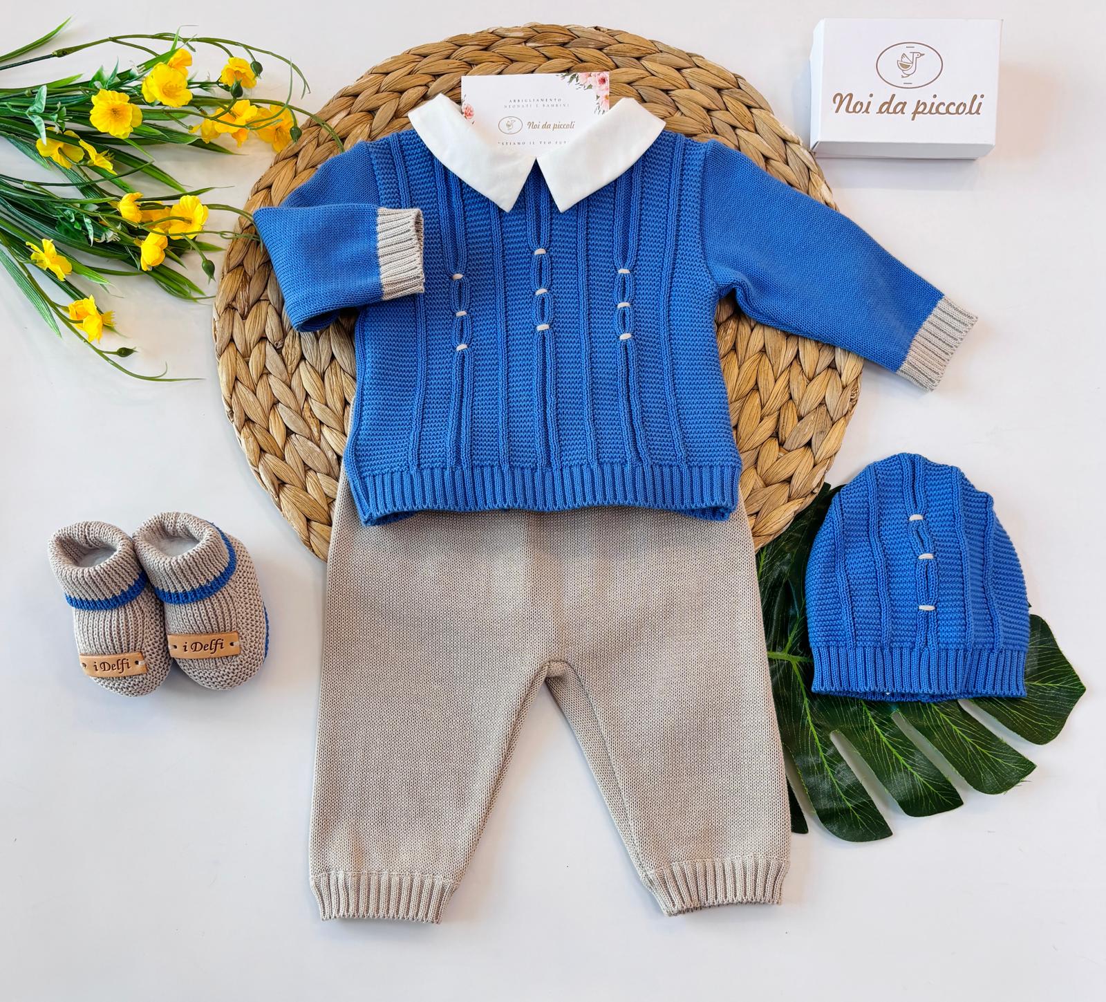 TUTINA 100% FILO DI COTONE CIELO