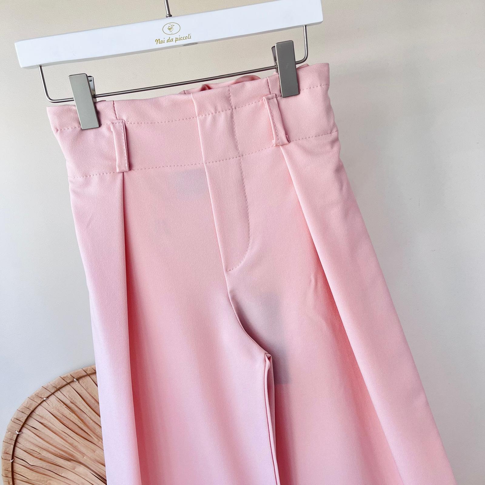 TOP GLITTER CON PANTALONE PALAZZO ROSA - Noi da piccoli