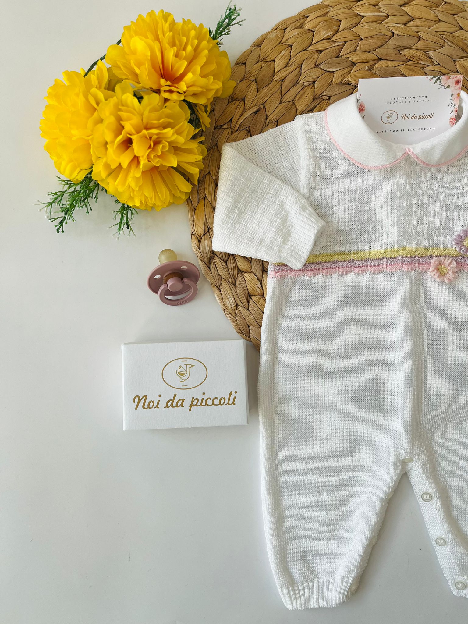 TUTINA 100 % COTONE Bianco - Noi da piccoli