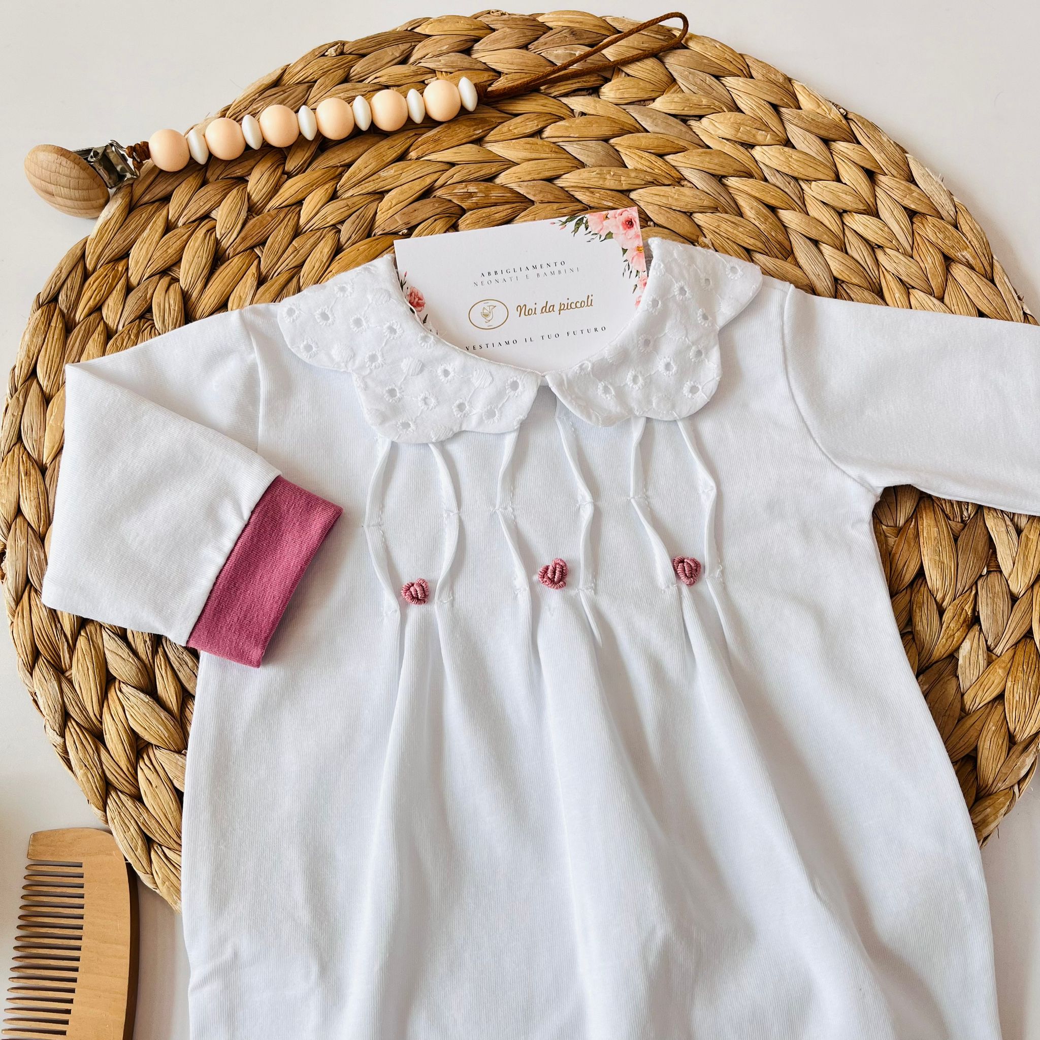 TUTINA 100 % COTONE BIANCO - Noi da piccoli