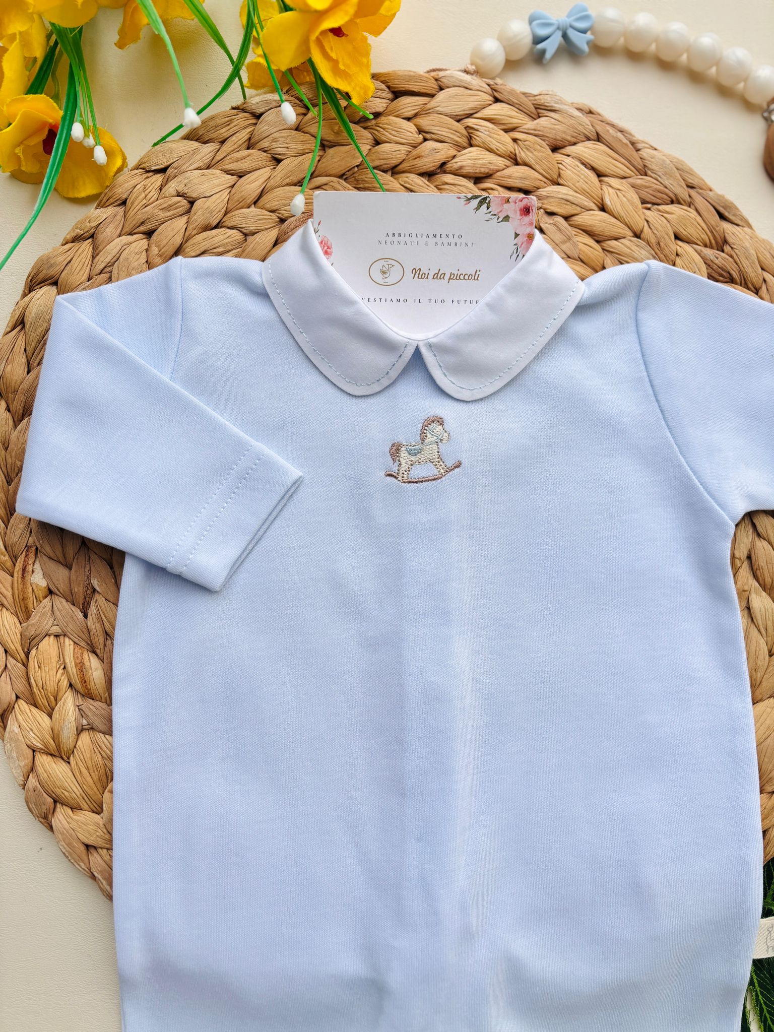 TUTINA 100 % COTONE CIELO - Noi da piccoli