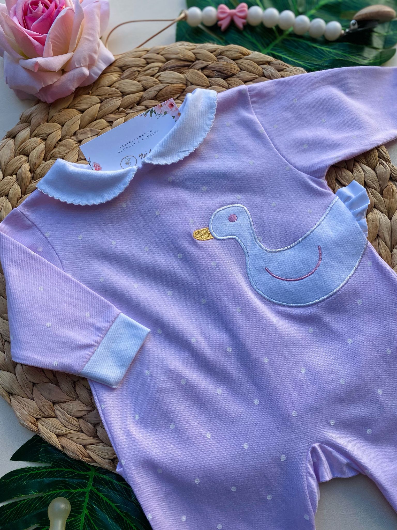 TUTINA 100 % COTONE Rosa - Noi da piccoli