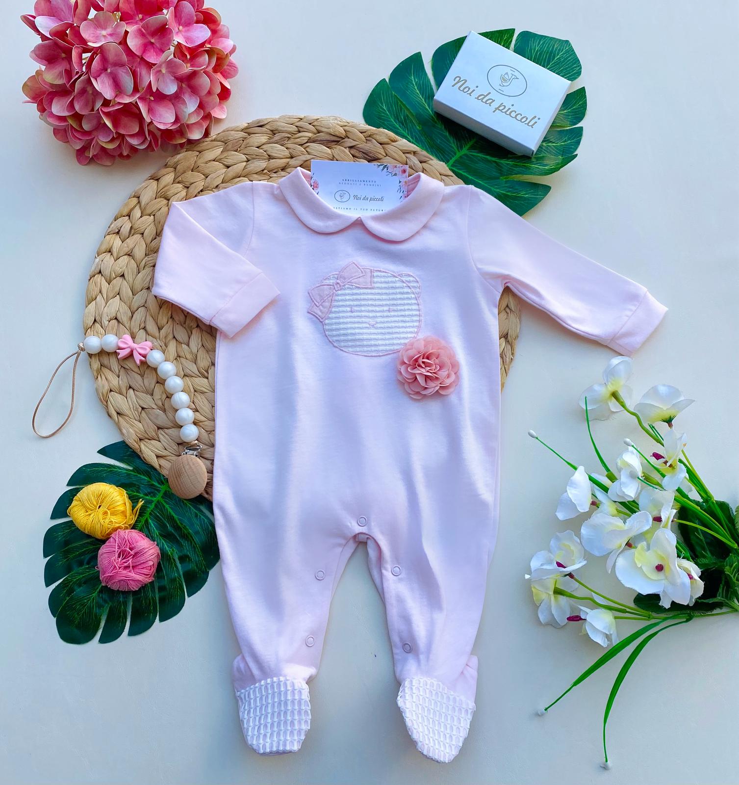 TUTINA 100 % COTONE Rosa - Noi da piccoli